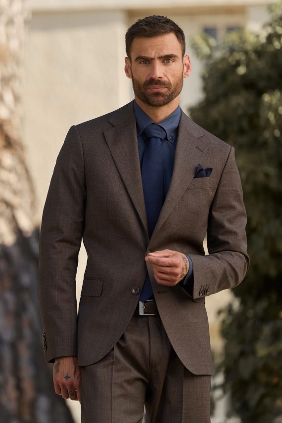 Bari Suitjacket, Brown Checks