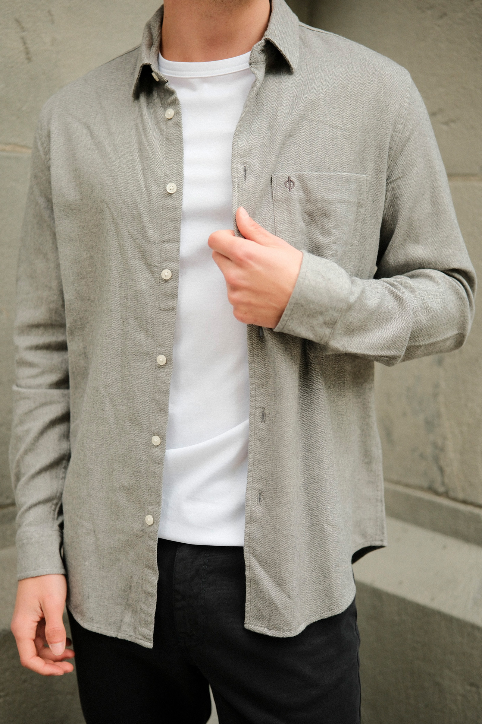 Saliam NJ 15839, Grey Herringbone - Bilde 3