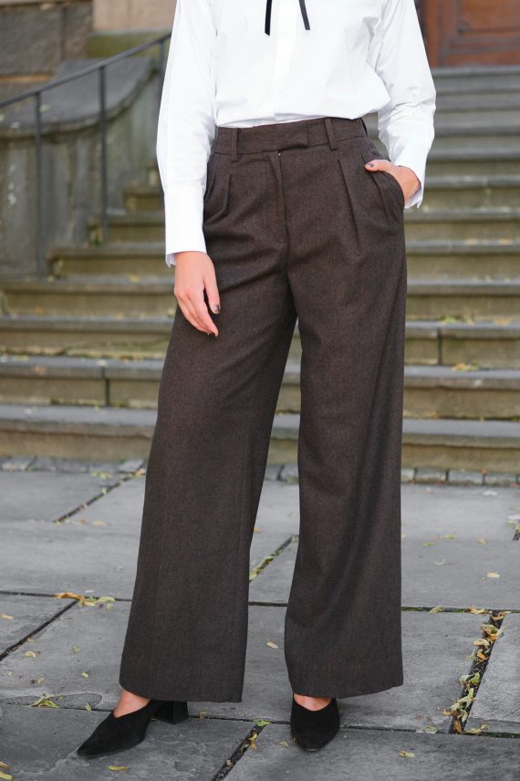 Sandra Pants, Dark Brown