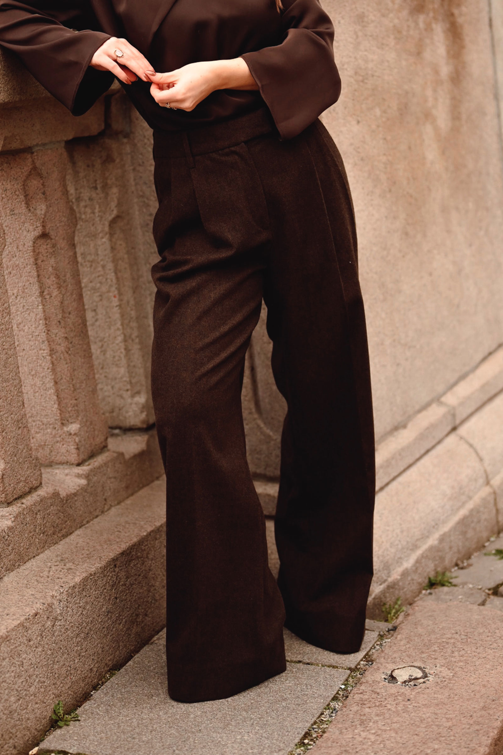Sandra Pants, Dark Brown - Bilde 6