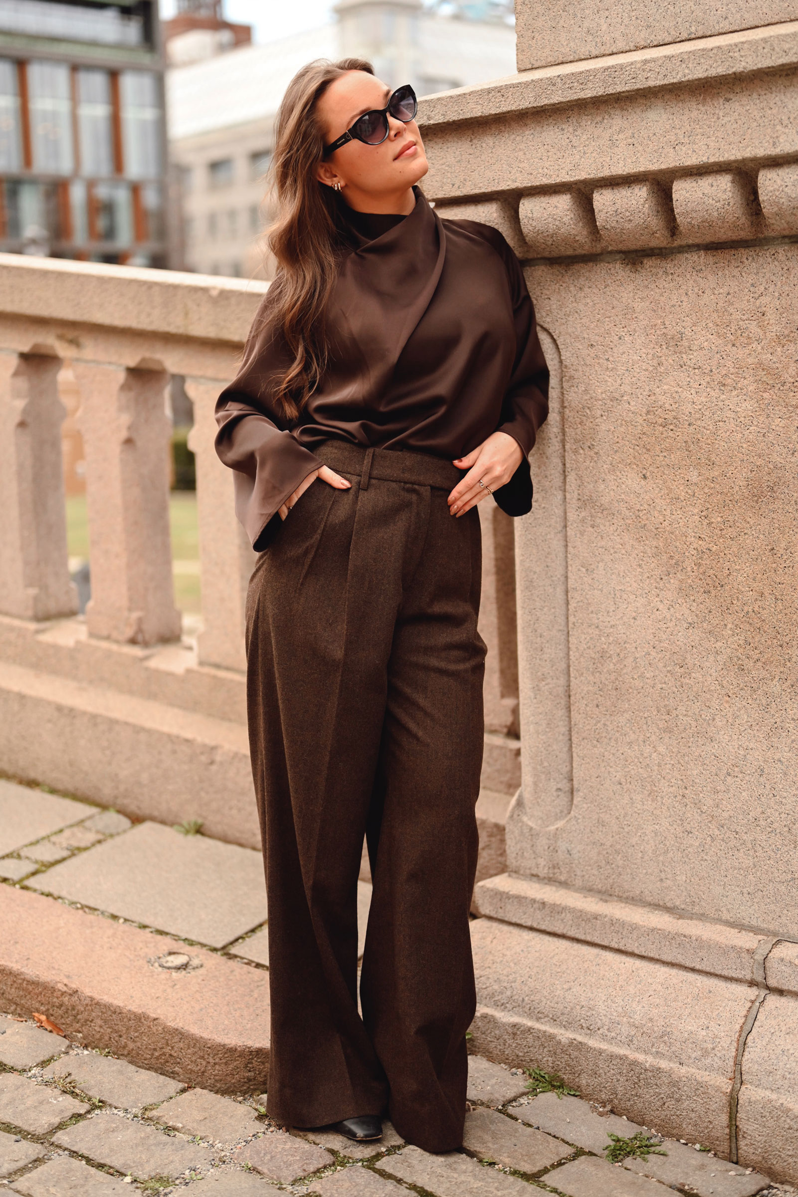 Sandra Pants, Dark Brown - Bilde 3