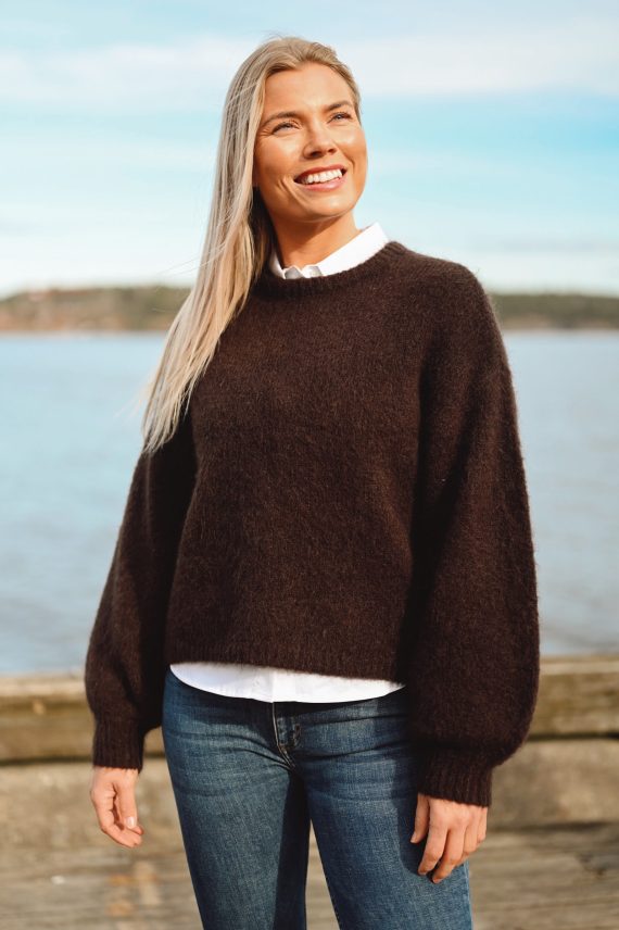 Thea Amalie Pullover, Black Coffee