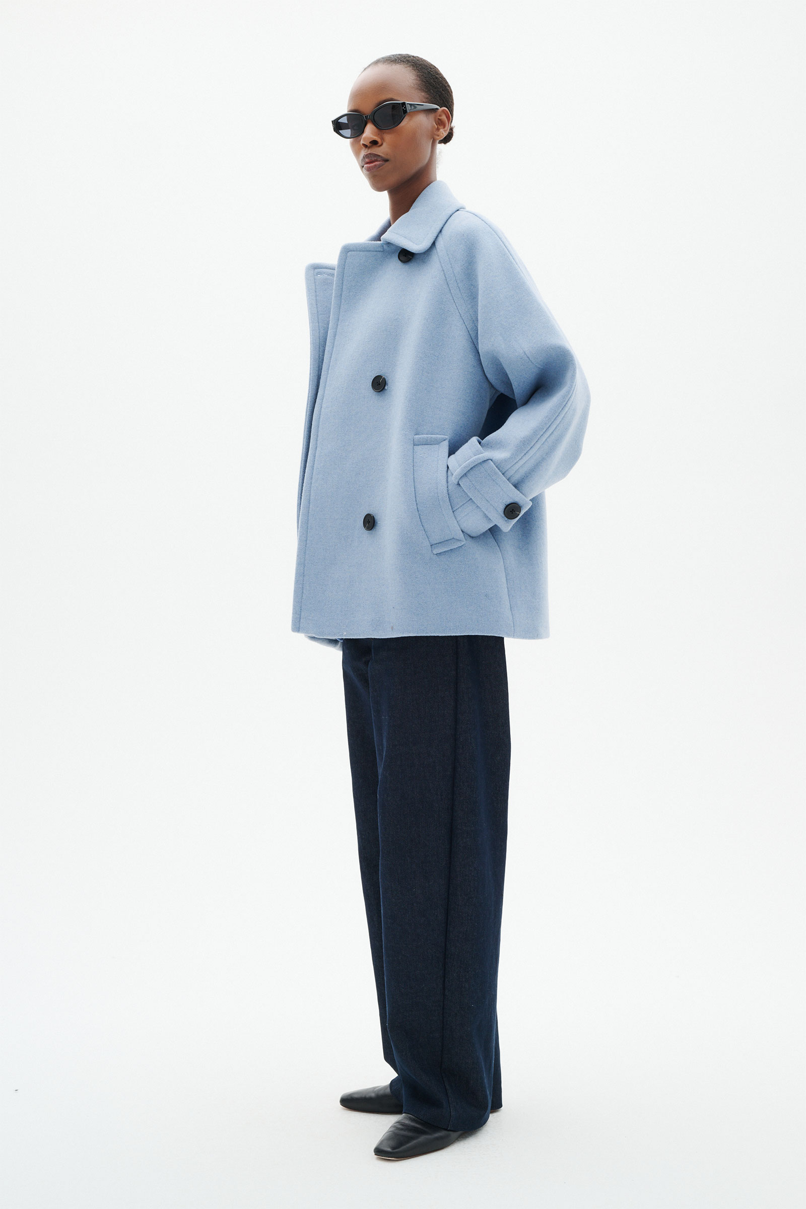 Thora Minona Coat, Bel Air Blue