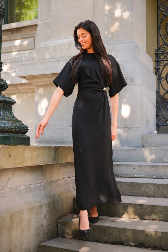 Zilla Maxi Dress, Black