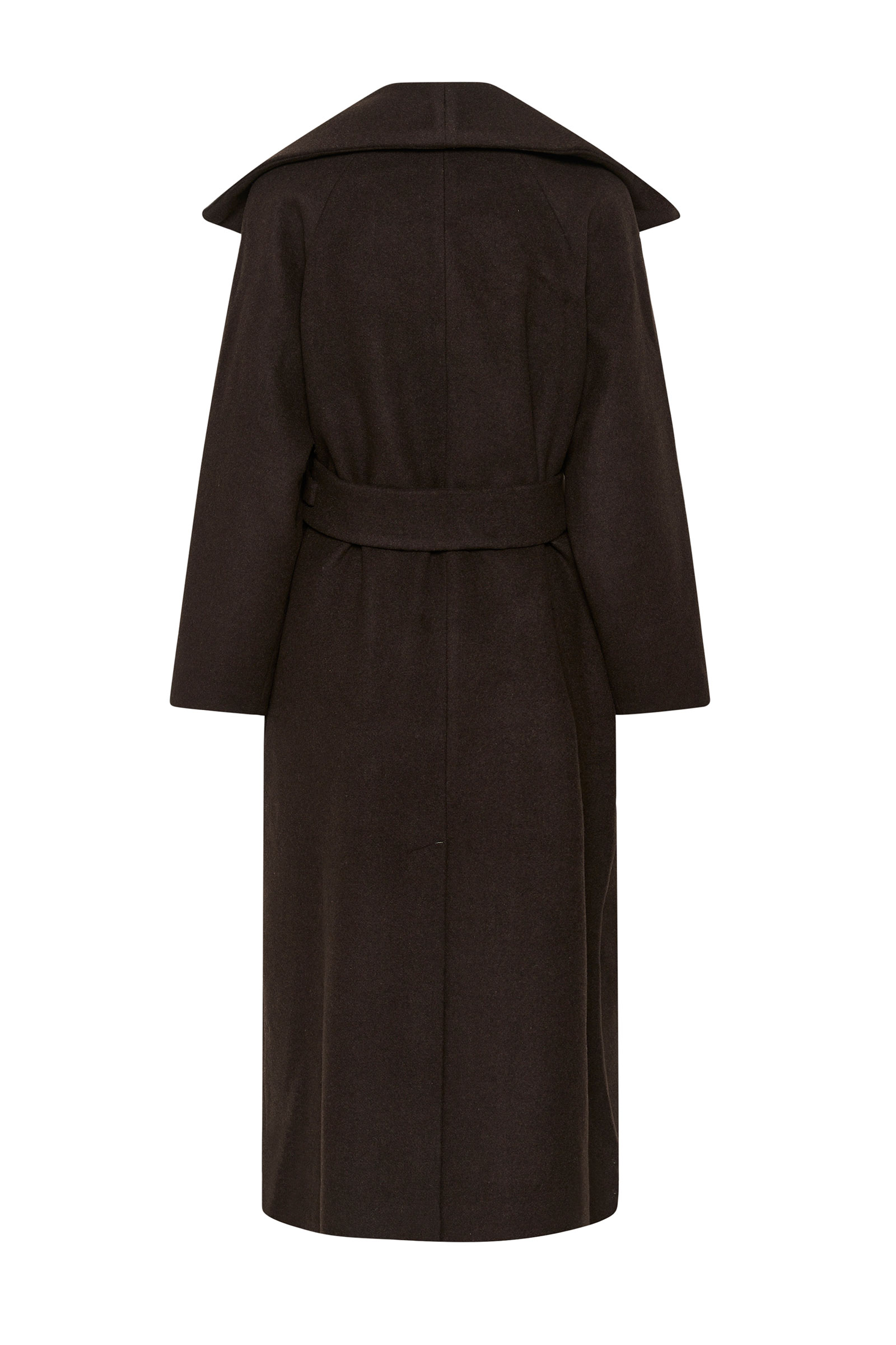 Zorah IW Long Coat, Chocolate Brown - Bilde 10