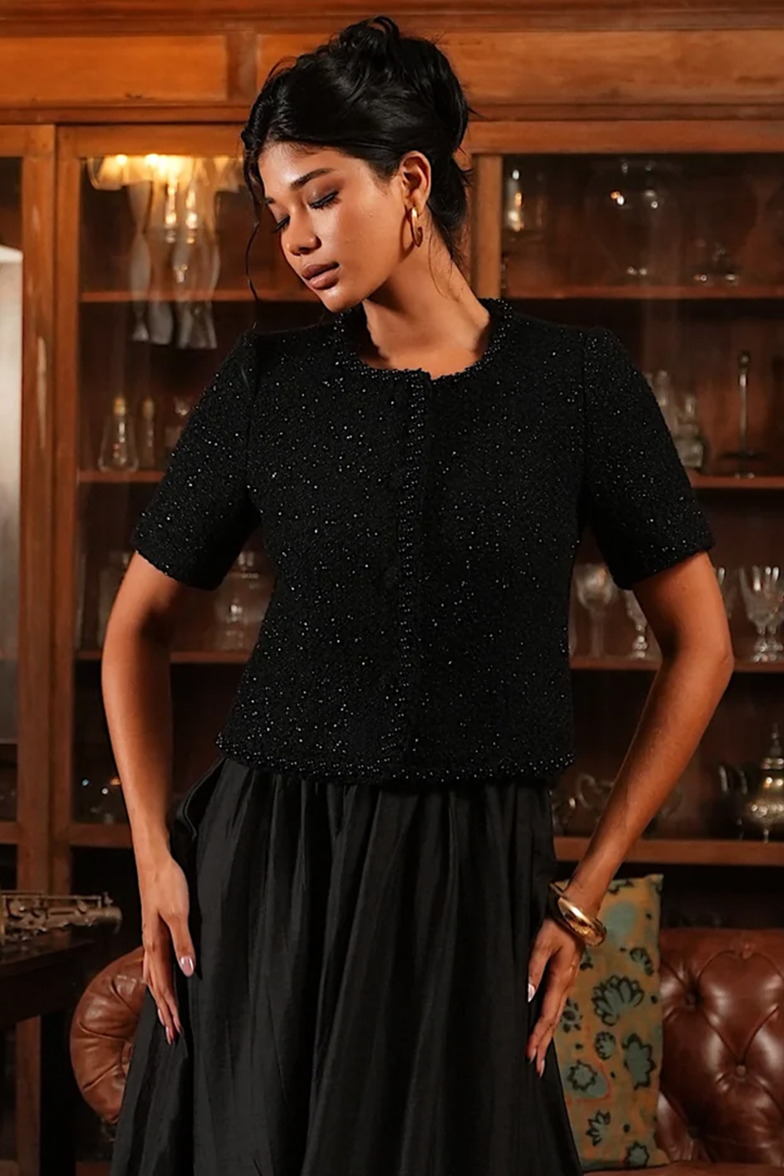 Abeline Top, Black