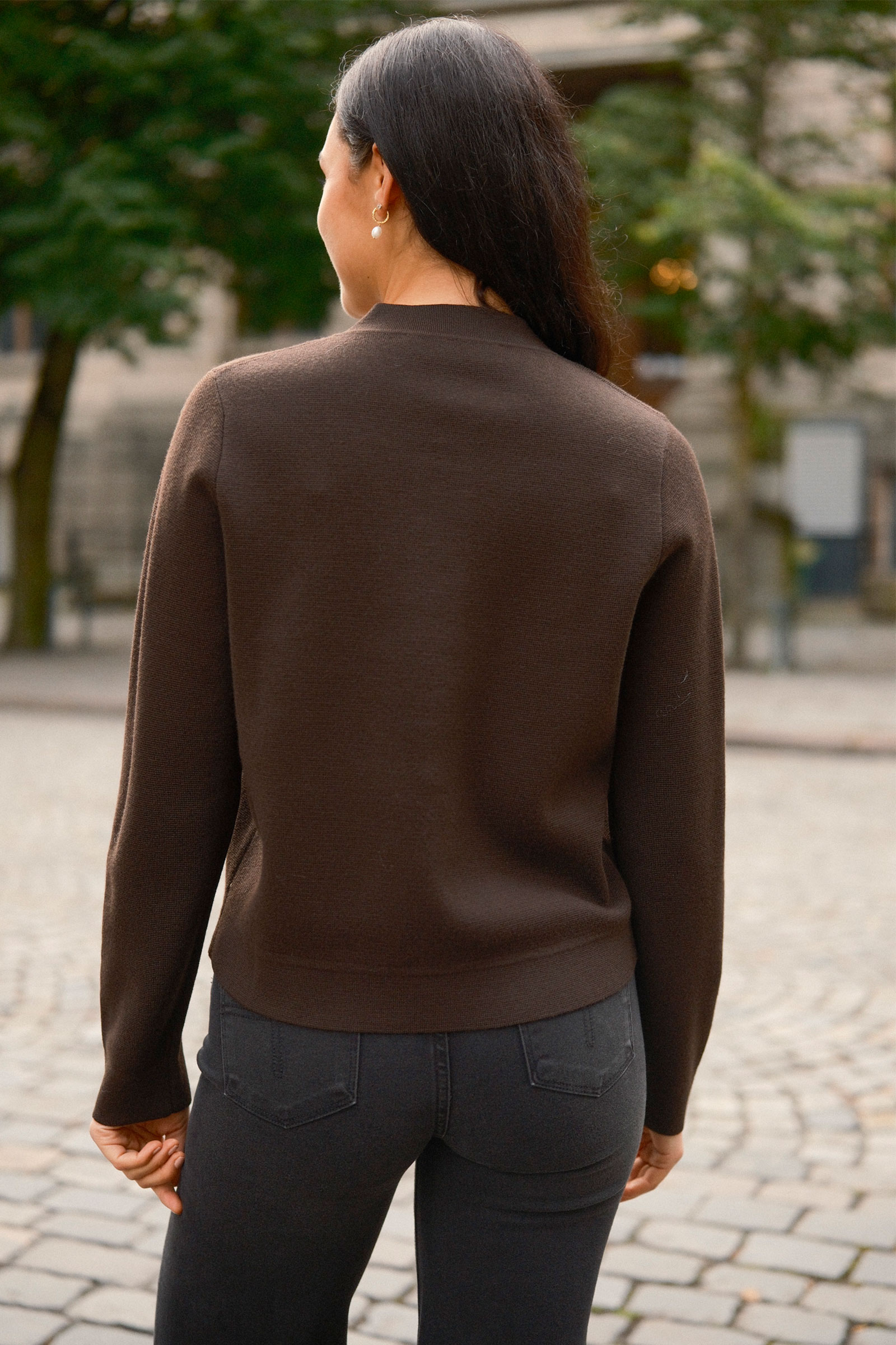 Aria Cardigan, Mørk Brun - Bilde 7