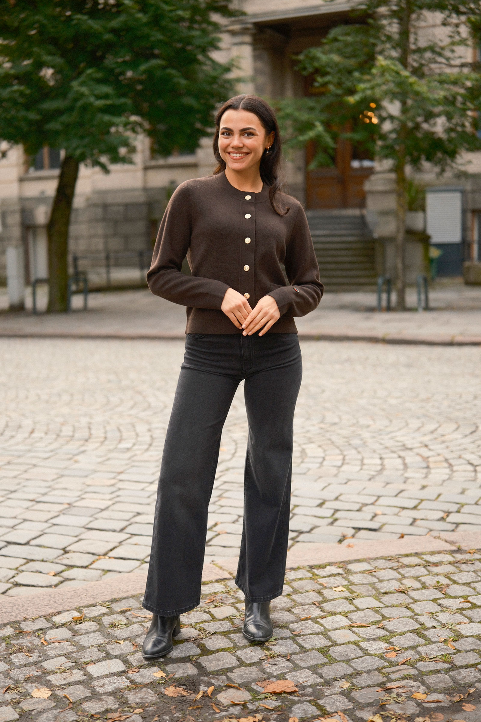 Aria Cardigan, Mørk Brun - Bilde 2
