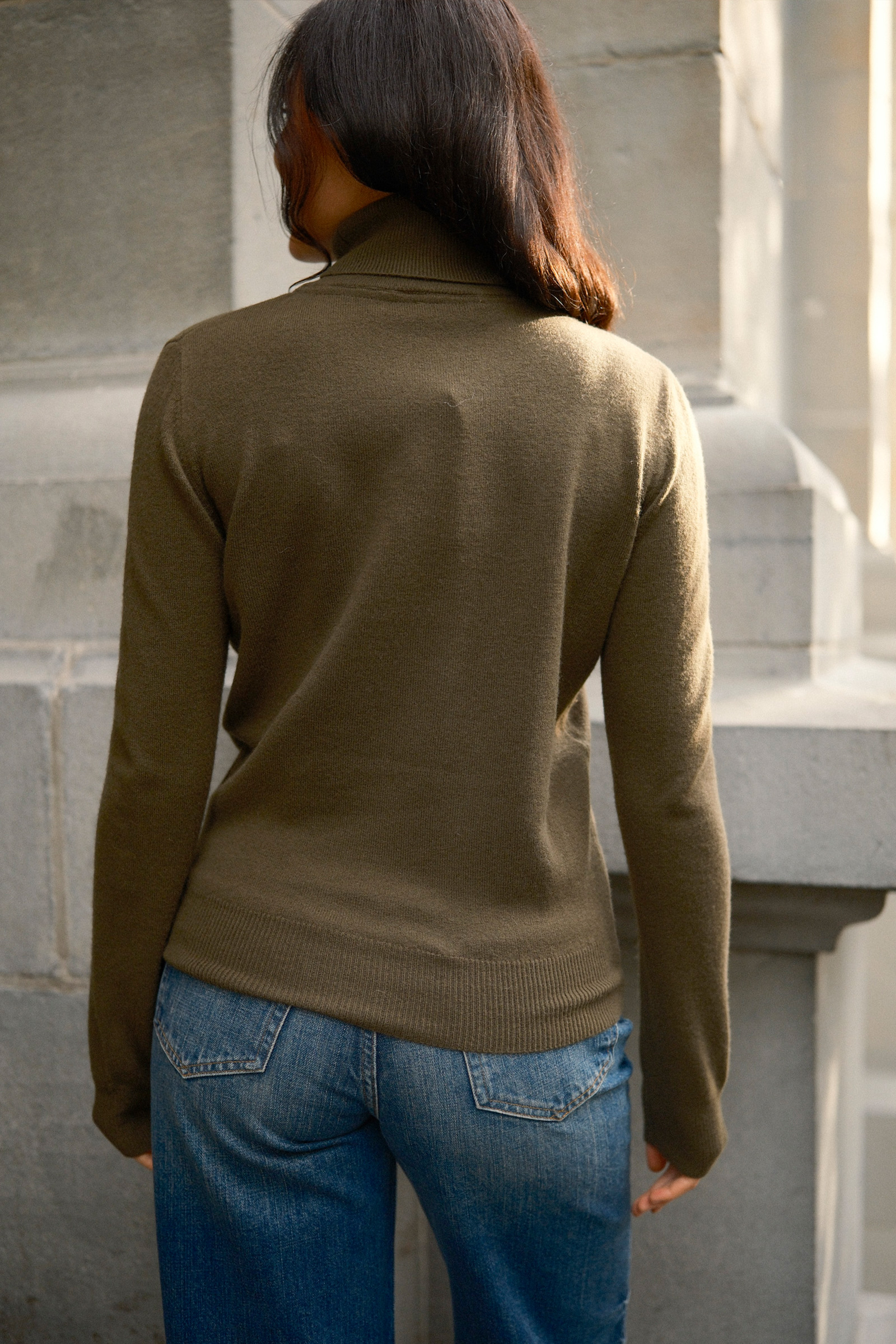 Bailey Turtleneck, Dark Olive - Bilde 4
