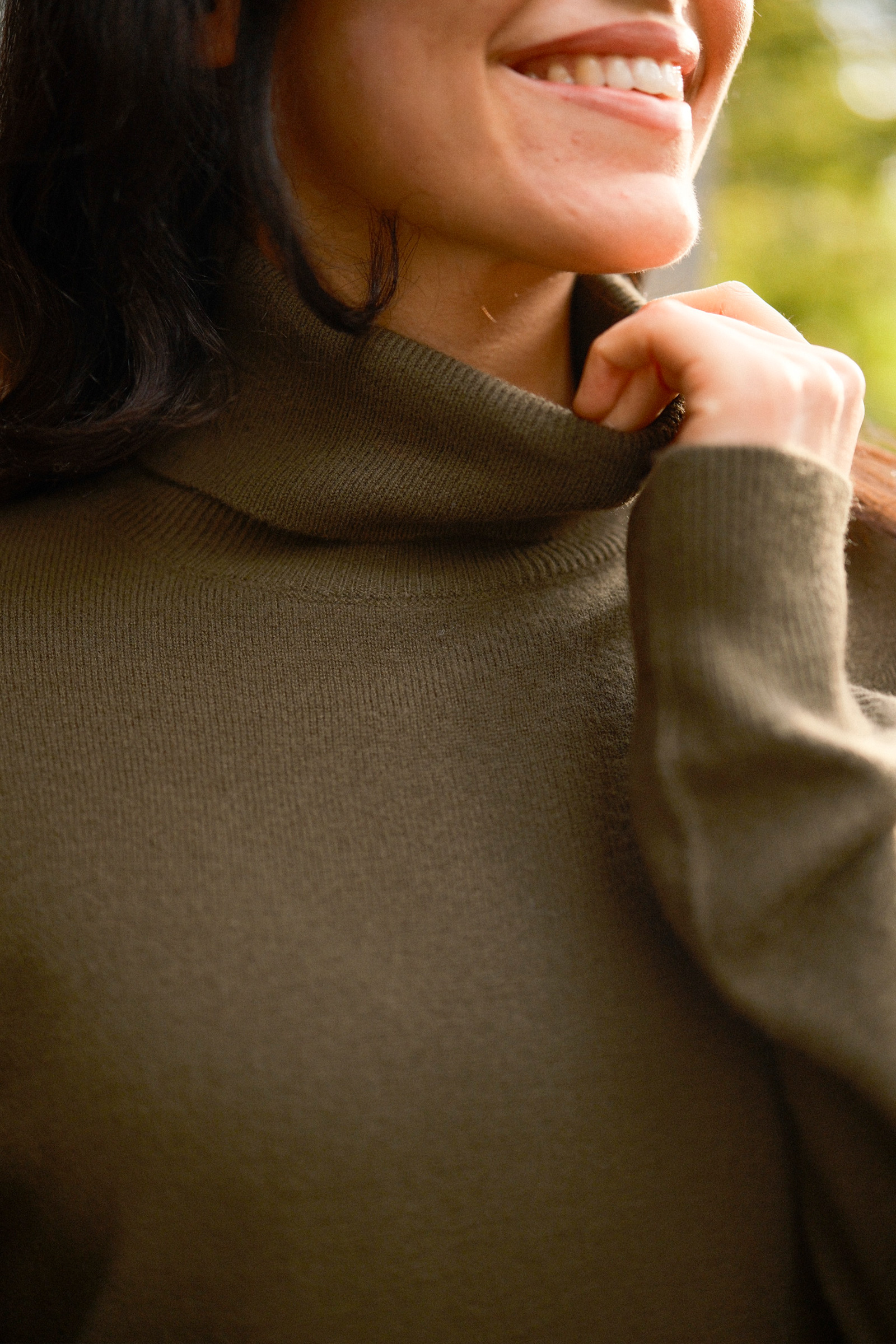 Bailey Turtleneck, Dark Olive - Bilde 2