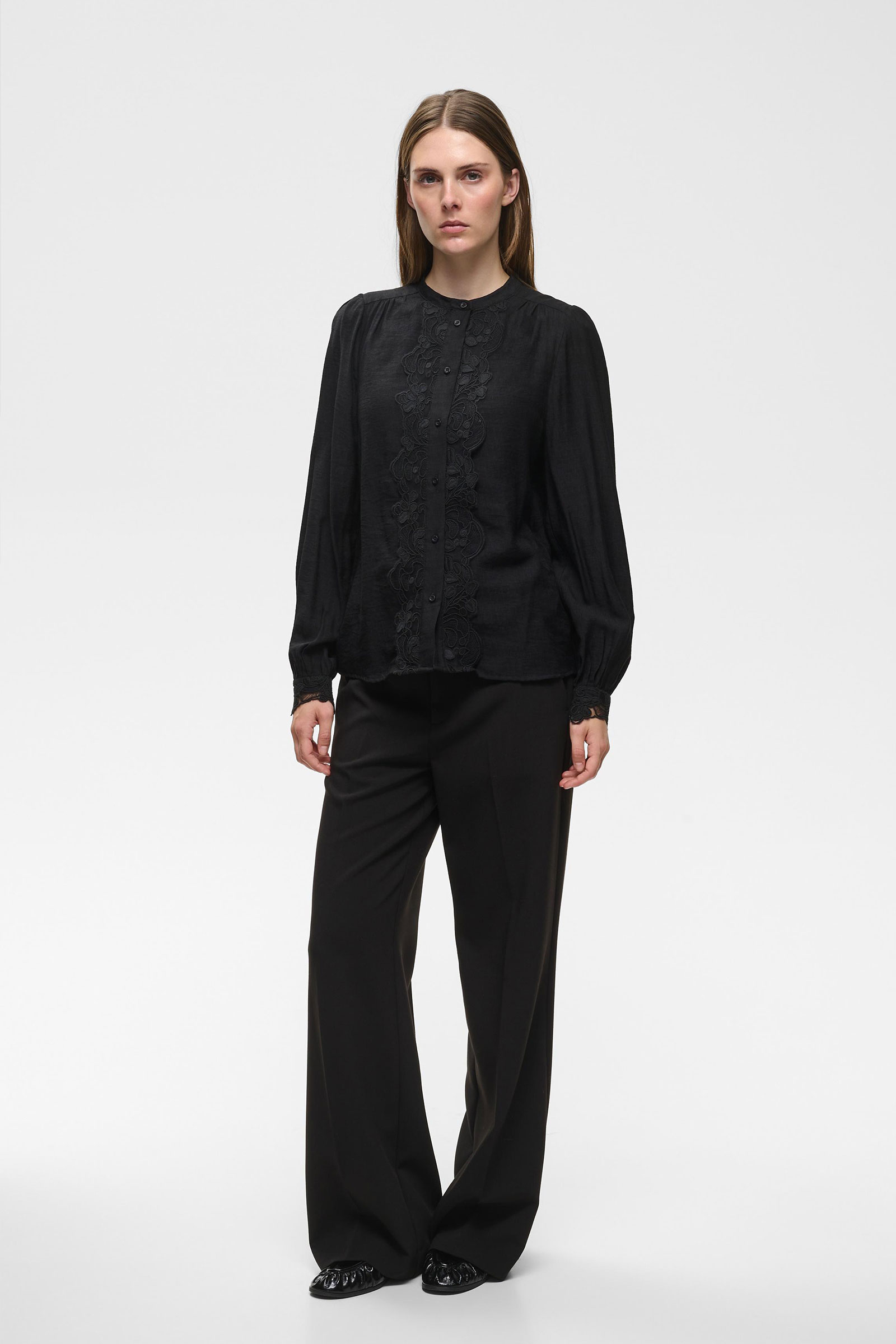 Cassie IW Straight Pants, Black - Bilde 3