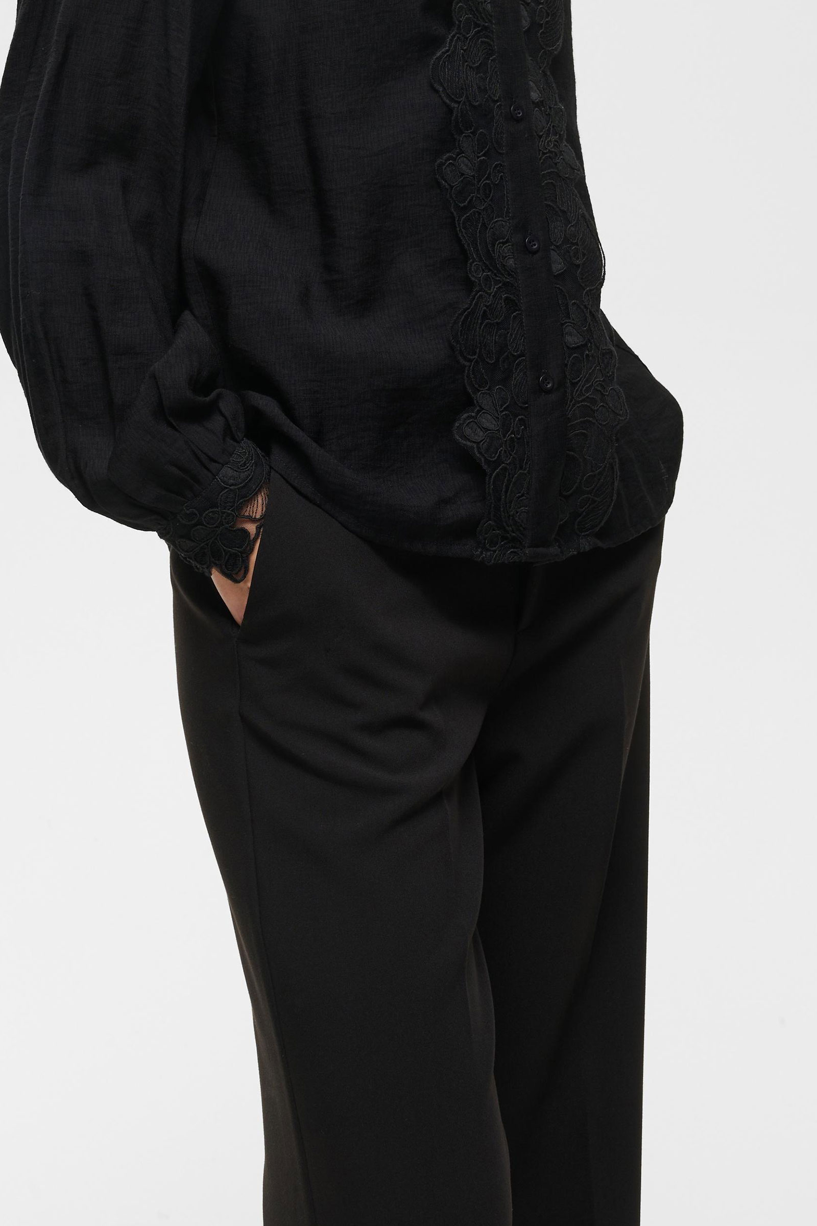 Cassie IW Straight Pants, Black - Bilde 4