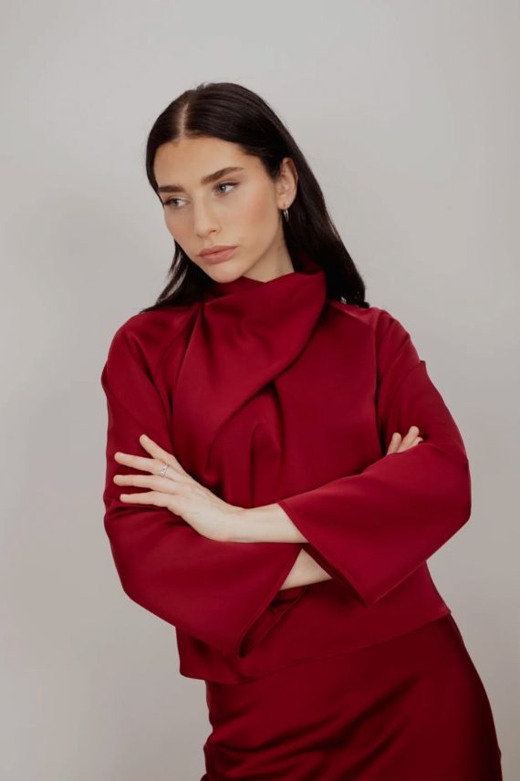 Cira Blouse, Rumba Red