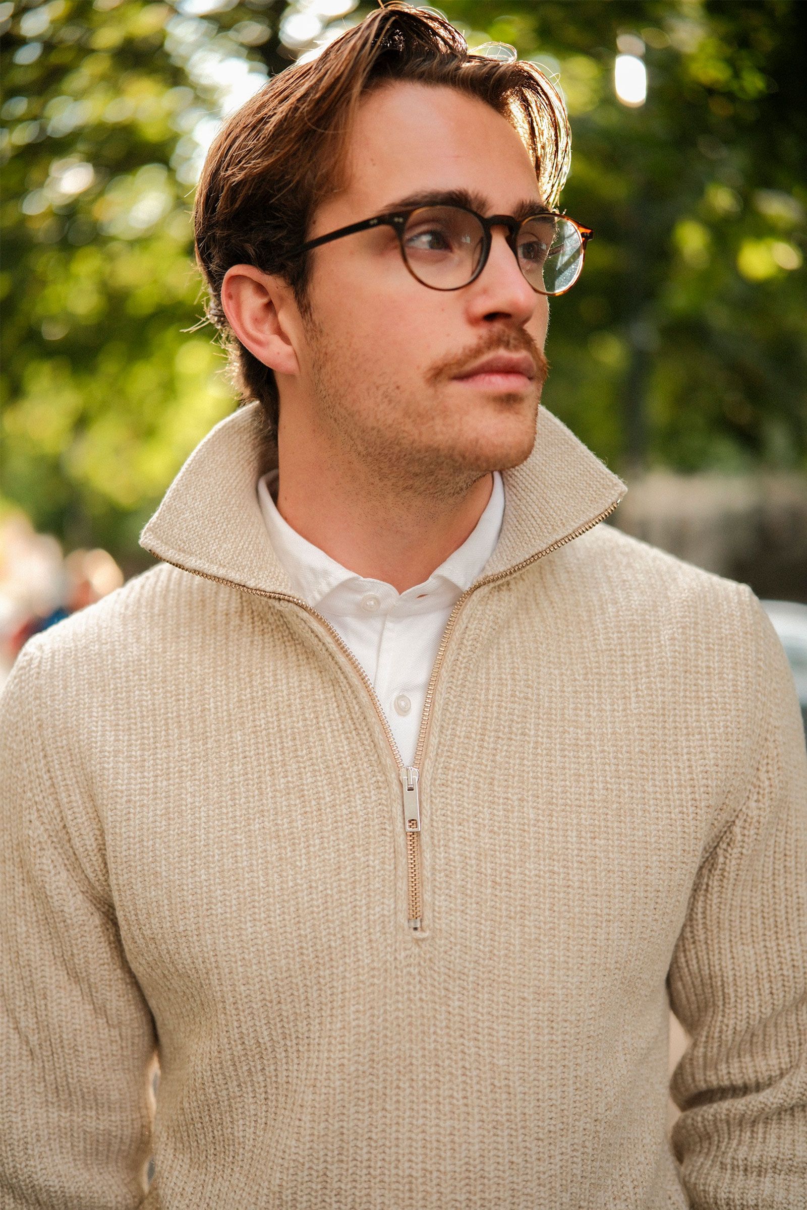 Polo Zip, Beige - Bilde 2
