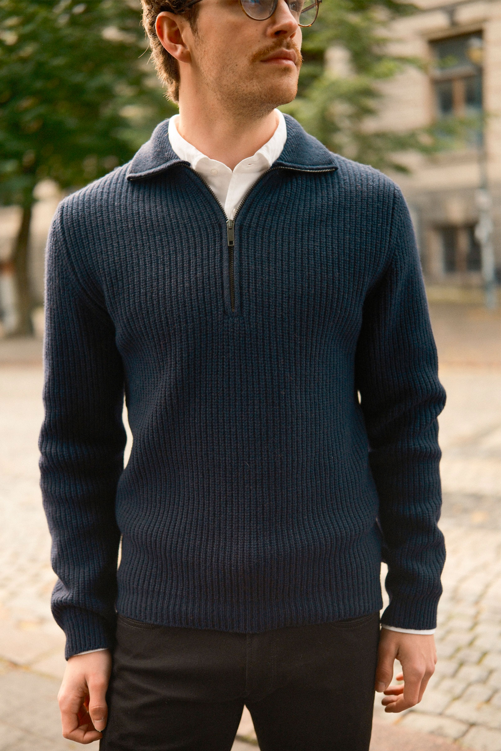 Polo Zip, Mørk Blå - Bilde 3