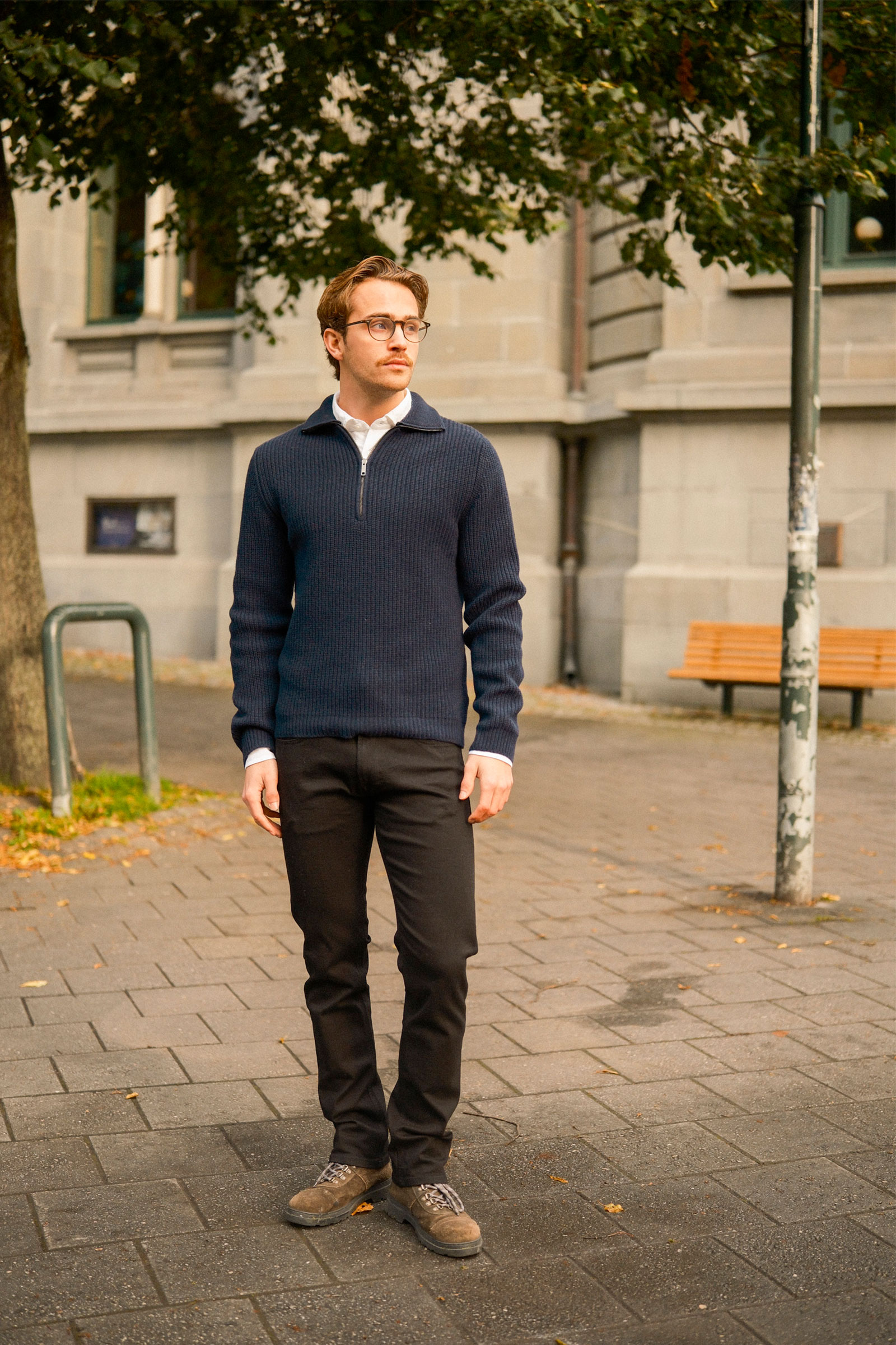 Polo Zip, Mørk Blå - Bilde 6