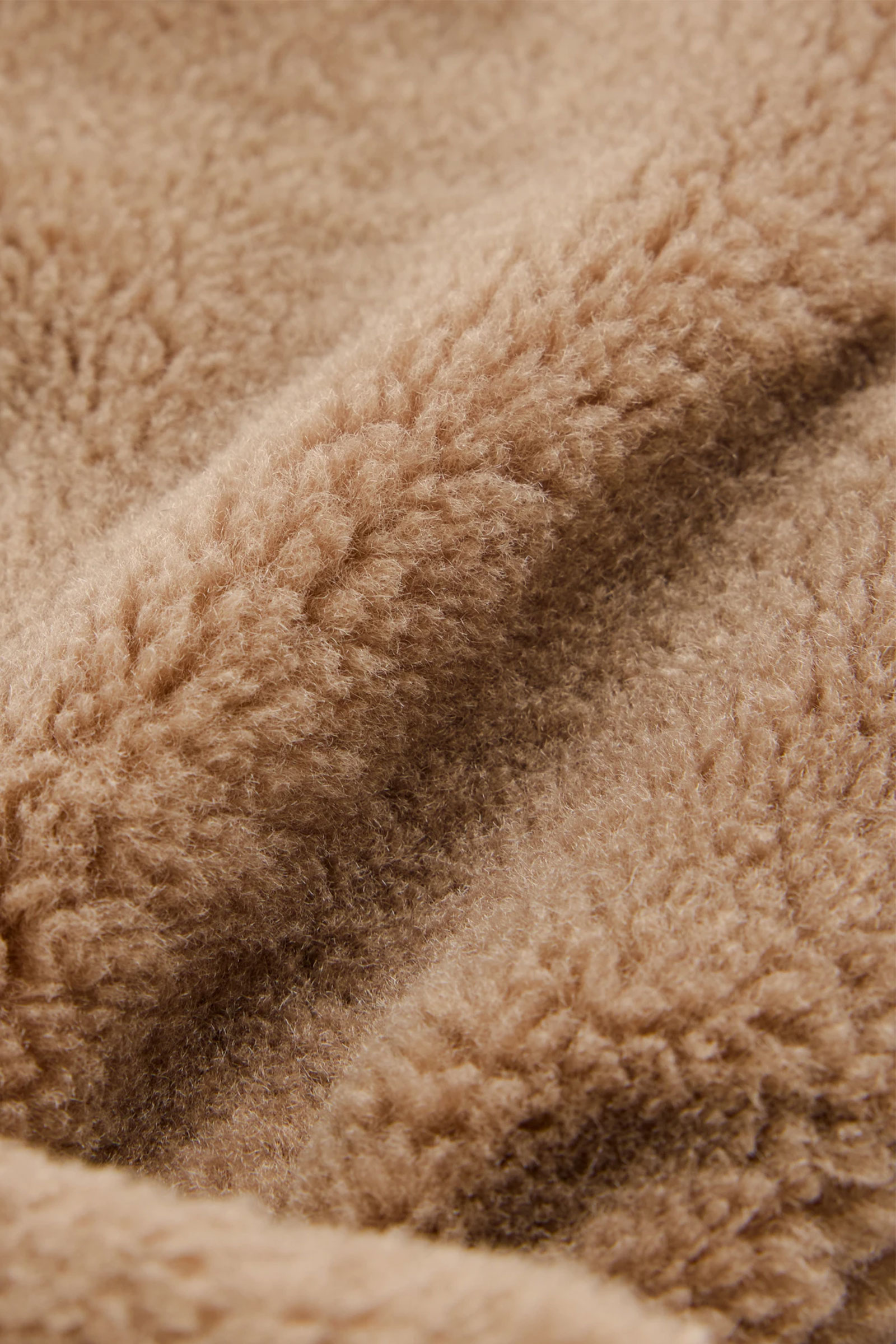 Belle Shearling High Neck, Taupe - Bilde 3