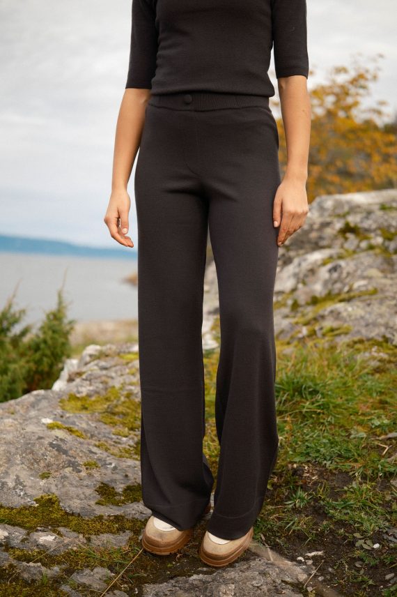 Nina Merino Pants, Dark Brown
