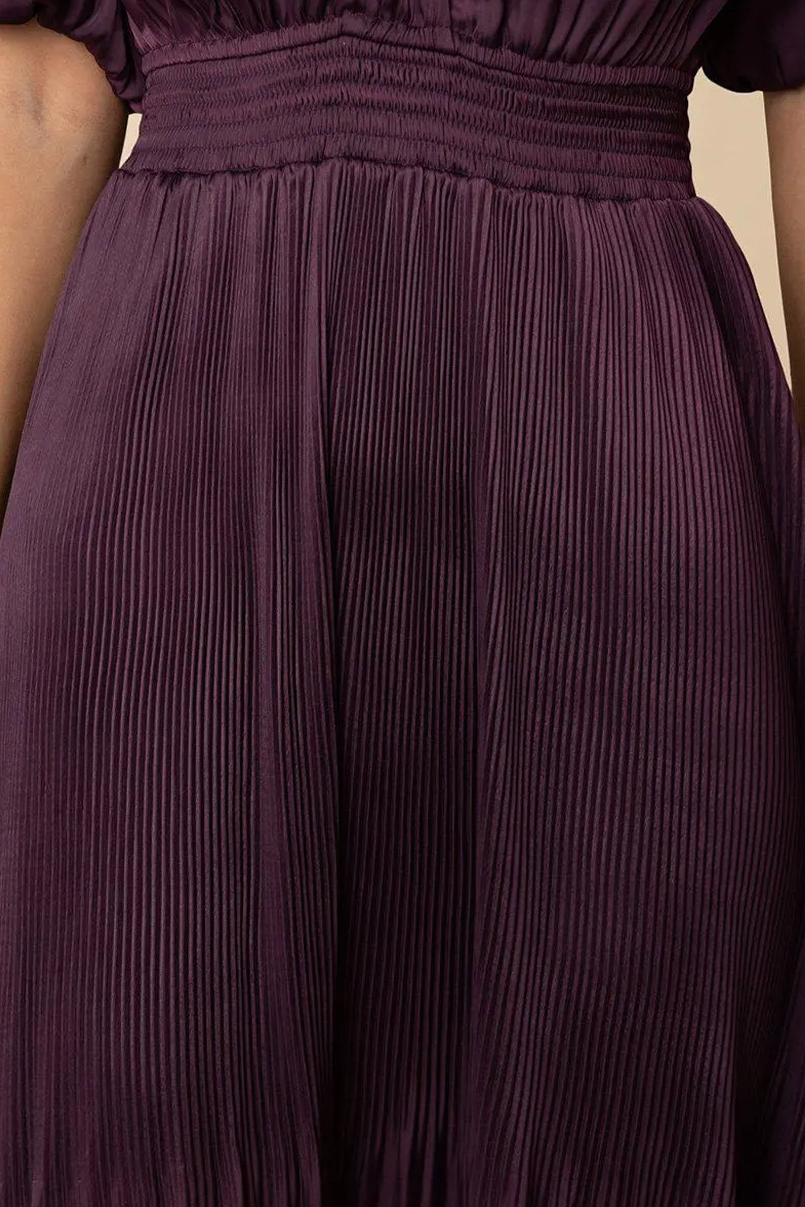 Fleur Solid Dress, Plum - Bilde 4