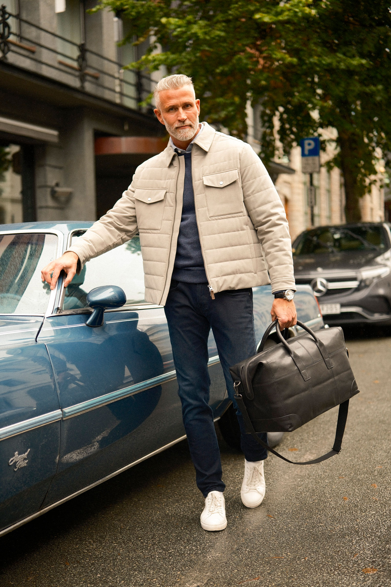 Insulated Flannel Jacket, Mist Taupe - Bilde 7