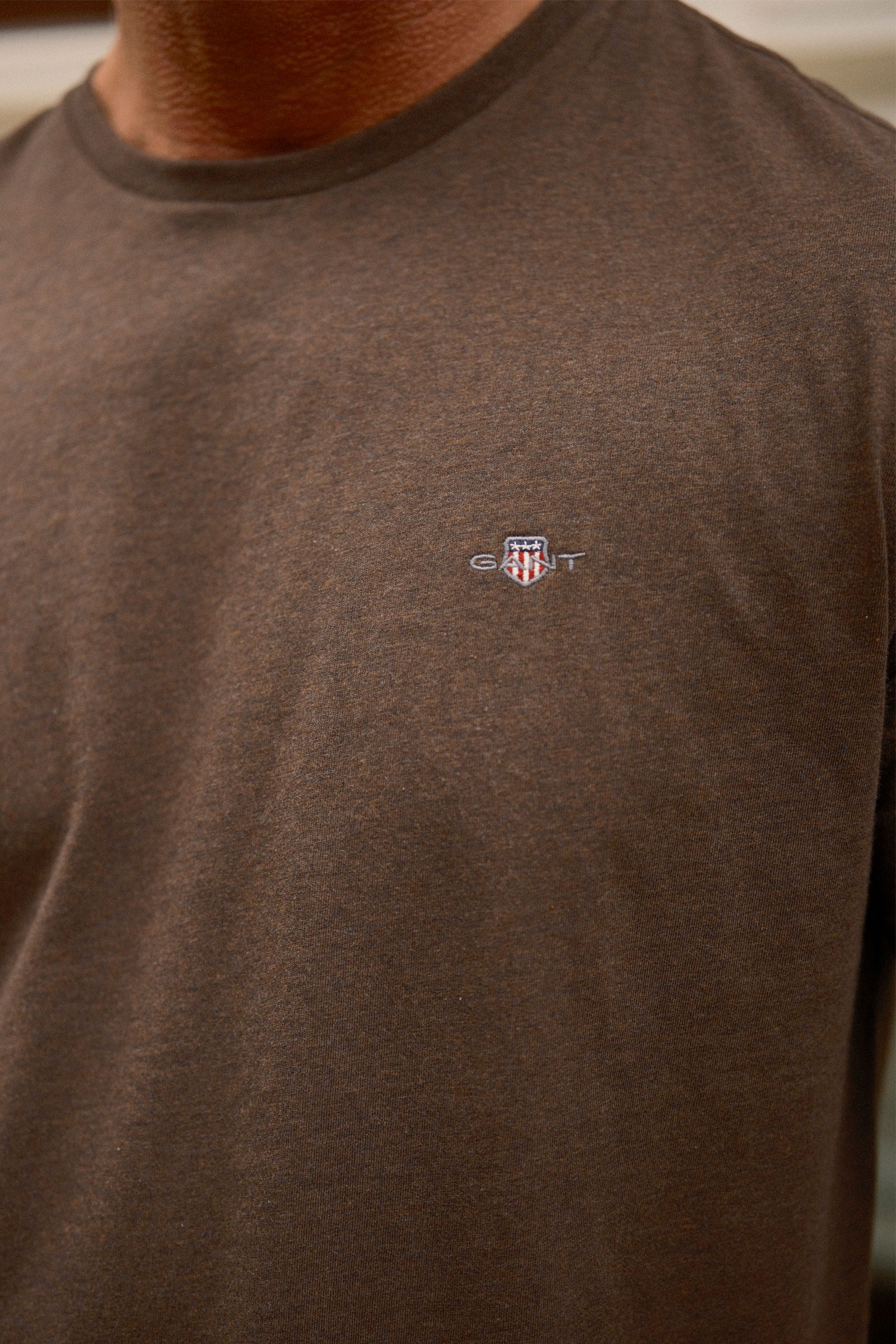 Reg Shield SS T-Shirt, Brun - Bilde 3