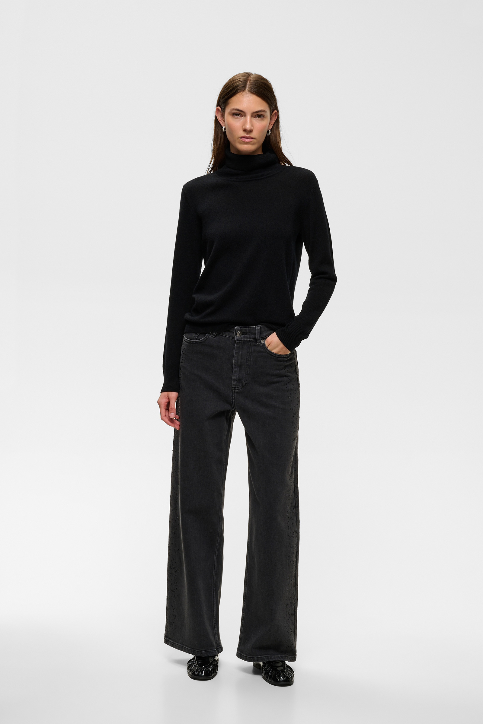 JunaIW Jeans, Dark Grey - Bilde 3