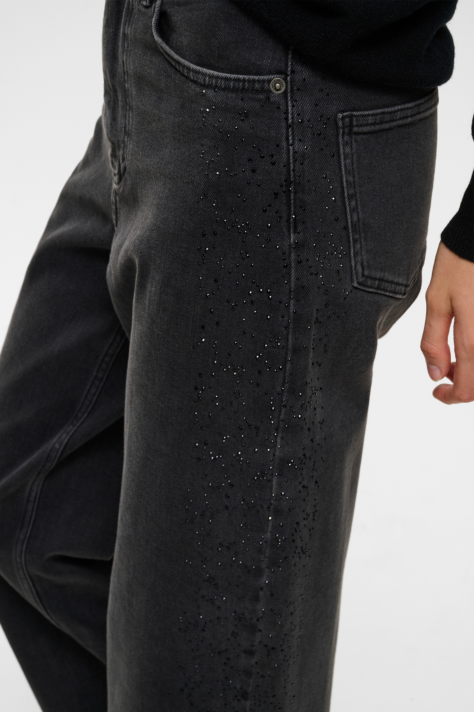 JunaIW Jeans, Dark Grey - Bilde 2