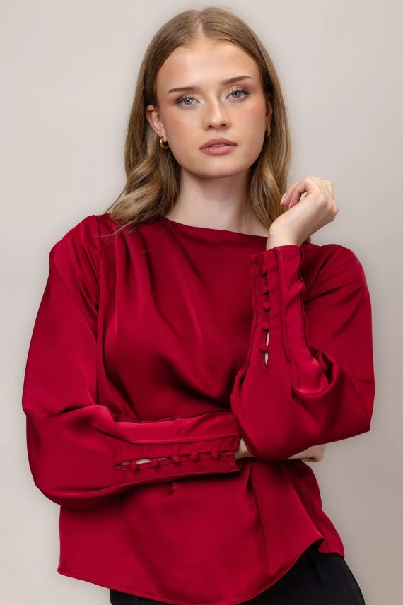 Kristine Blouse, Rumba Red