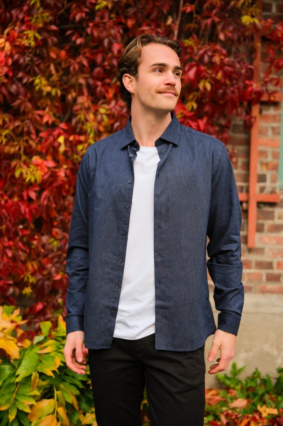 Ludde LS Shirt, Navy