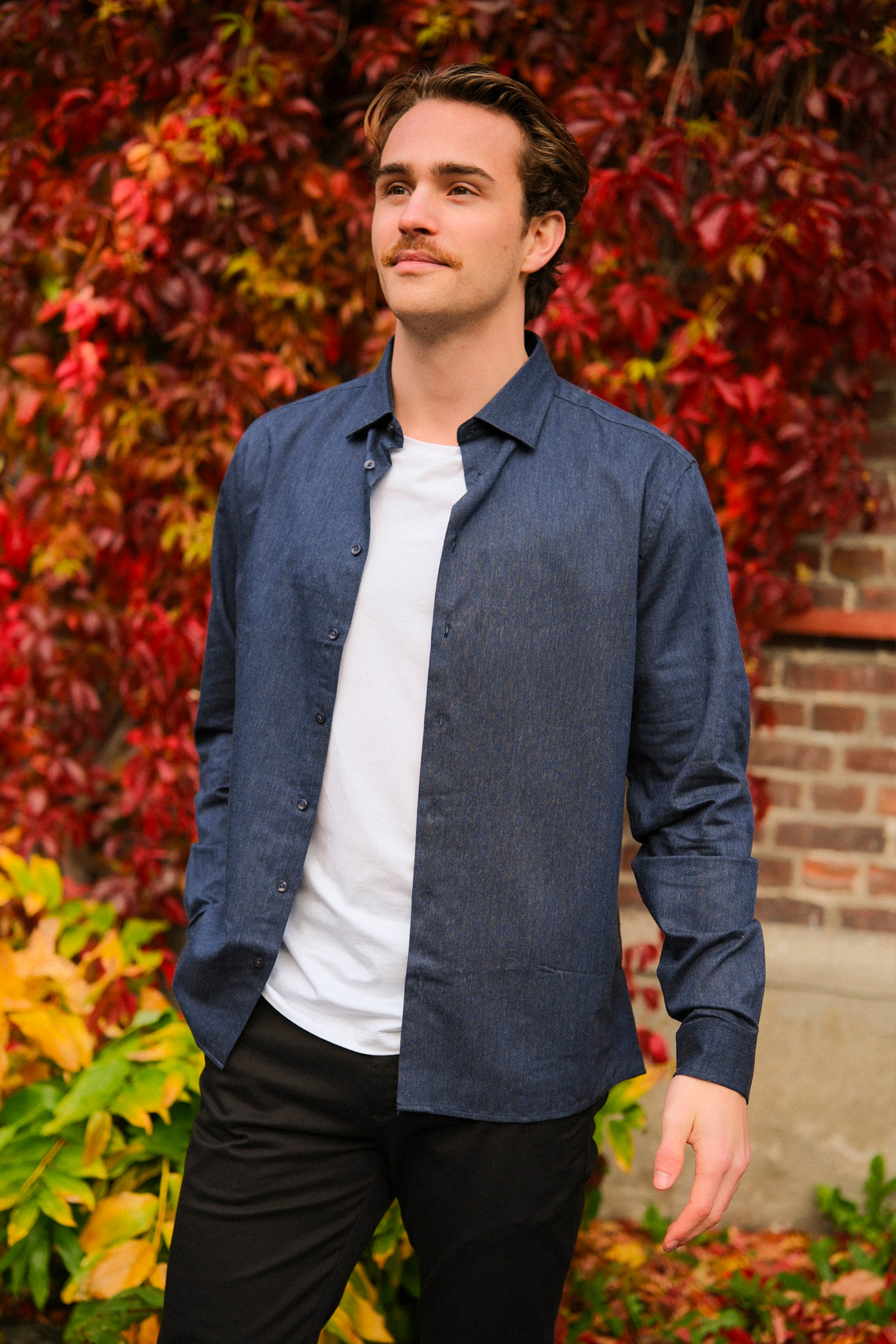 Ludde LS Shirt, Navy - Bilde 2