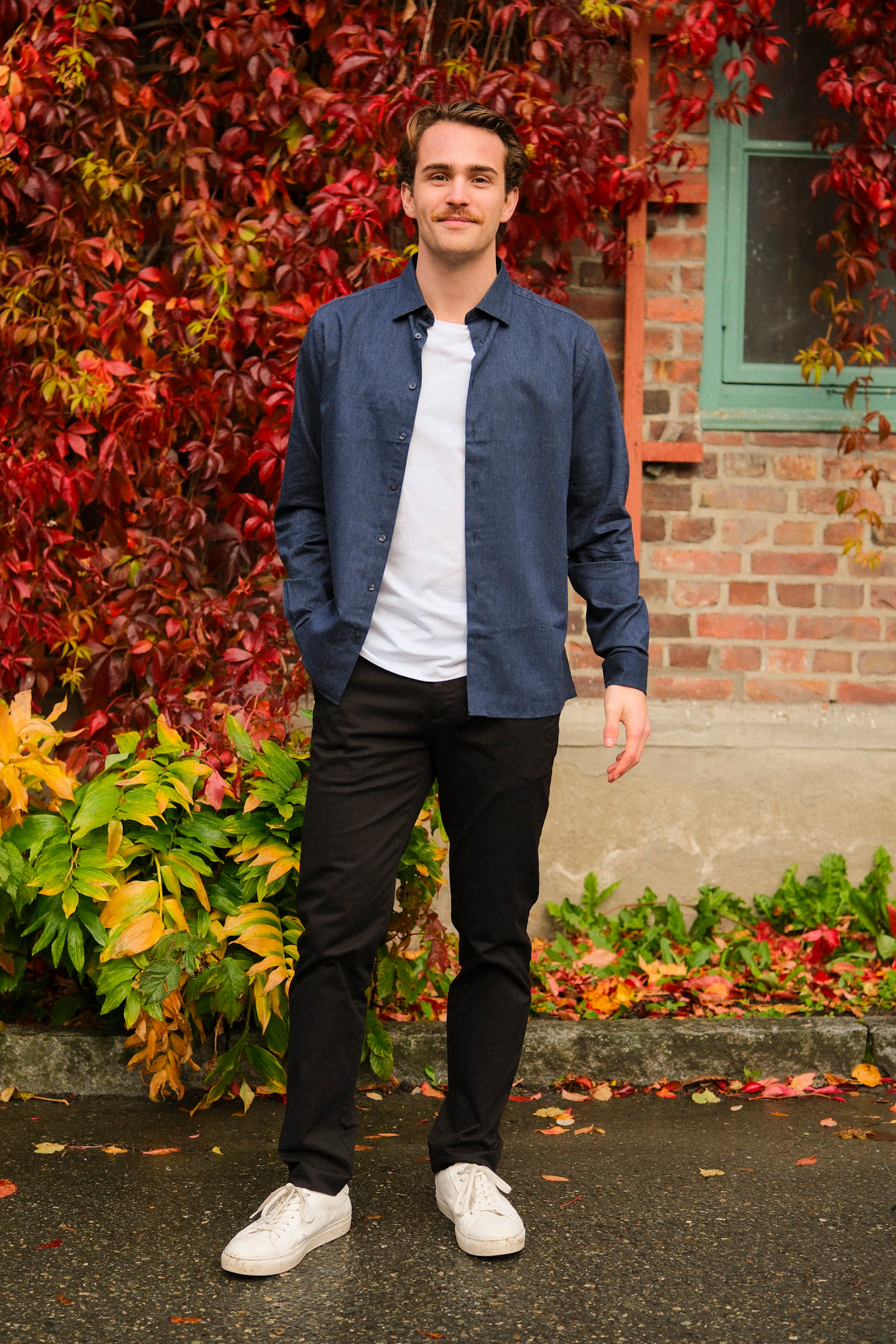 Ludde LS Shirt, Navy - Bilde 4