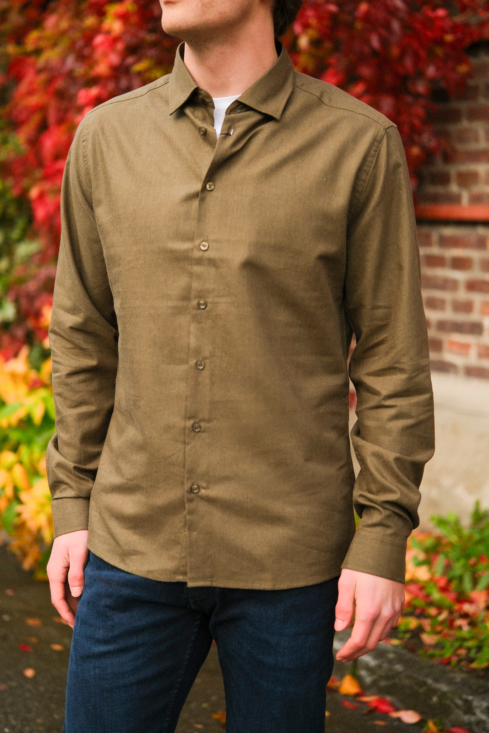 Ludde LS Shirt, Olive - Bilde 3