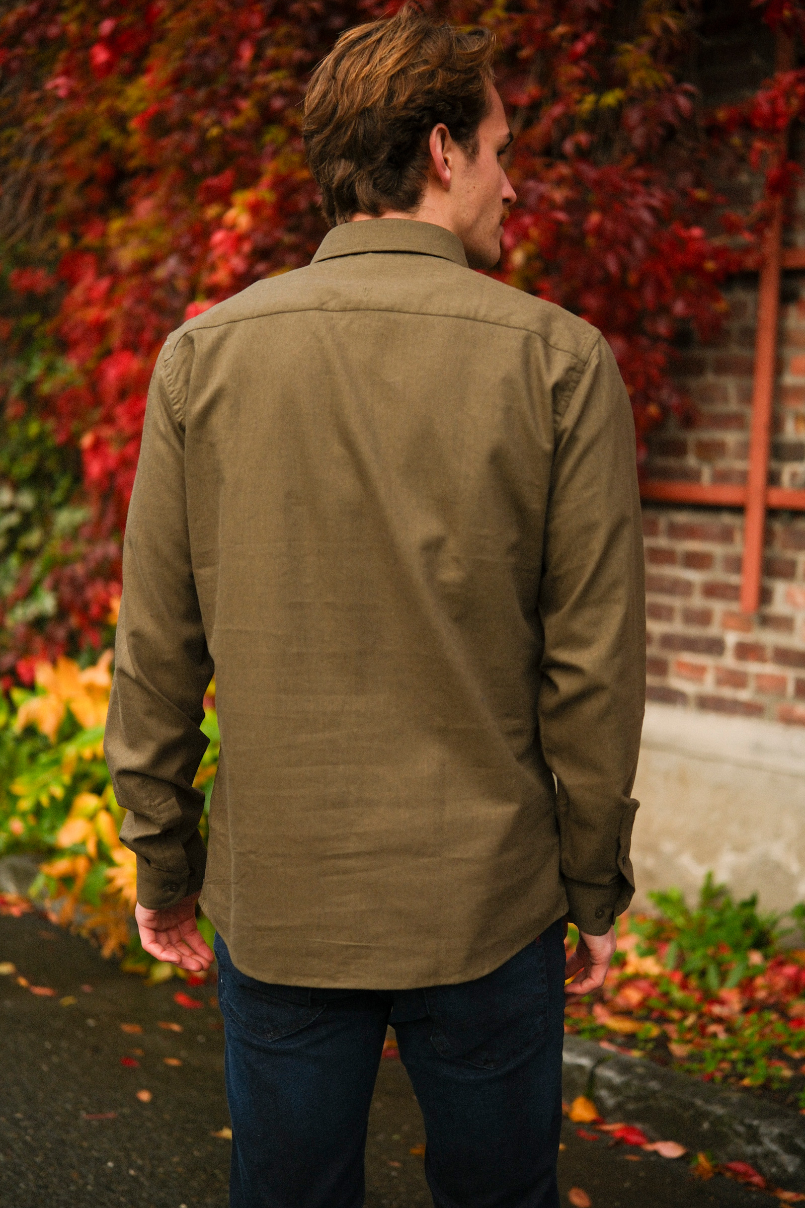 Ludde LS Shirt, Olive - Bilde 4