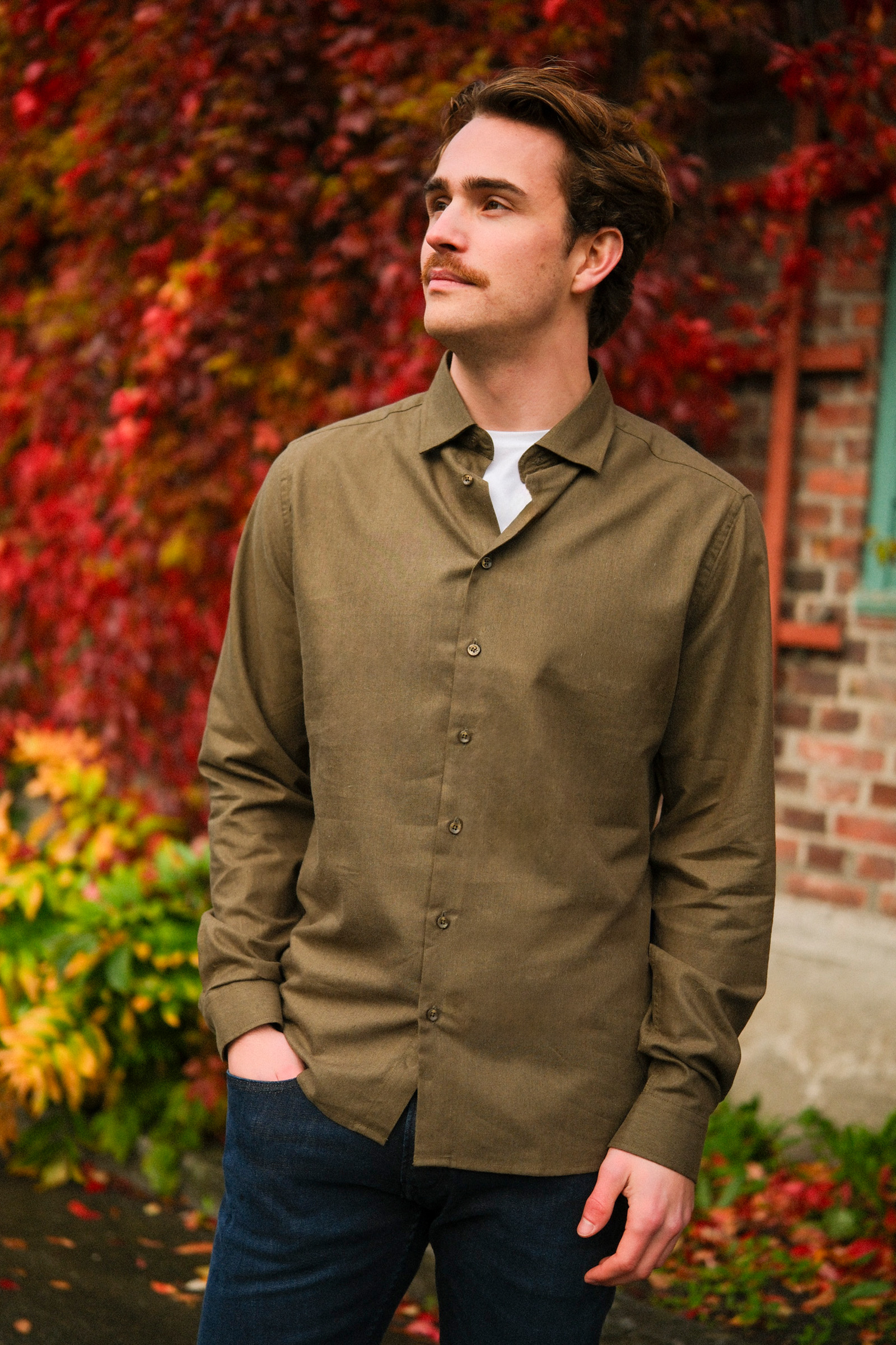 Ludde LS Shirt, Olive