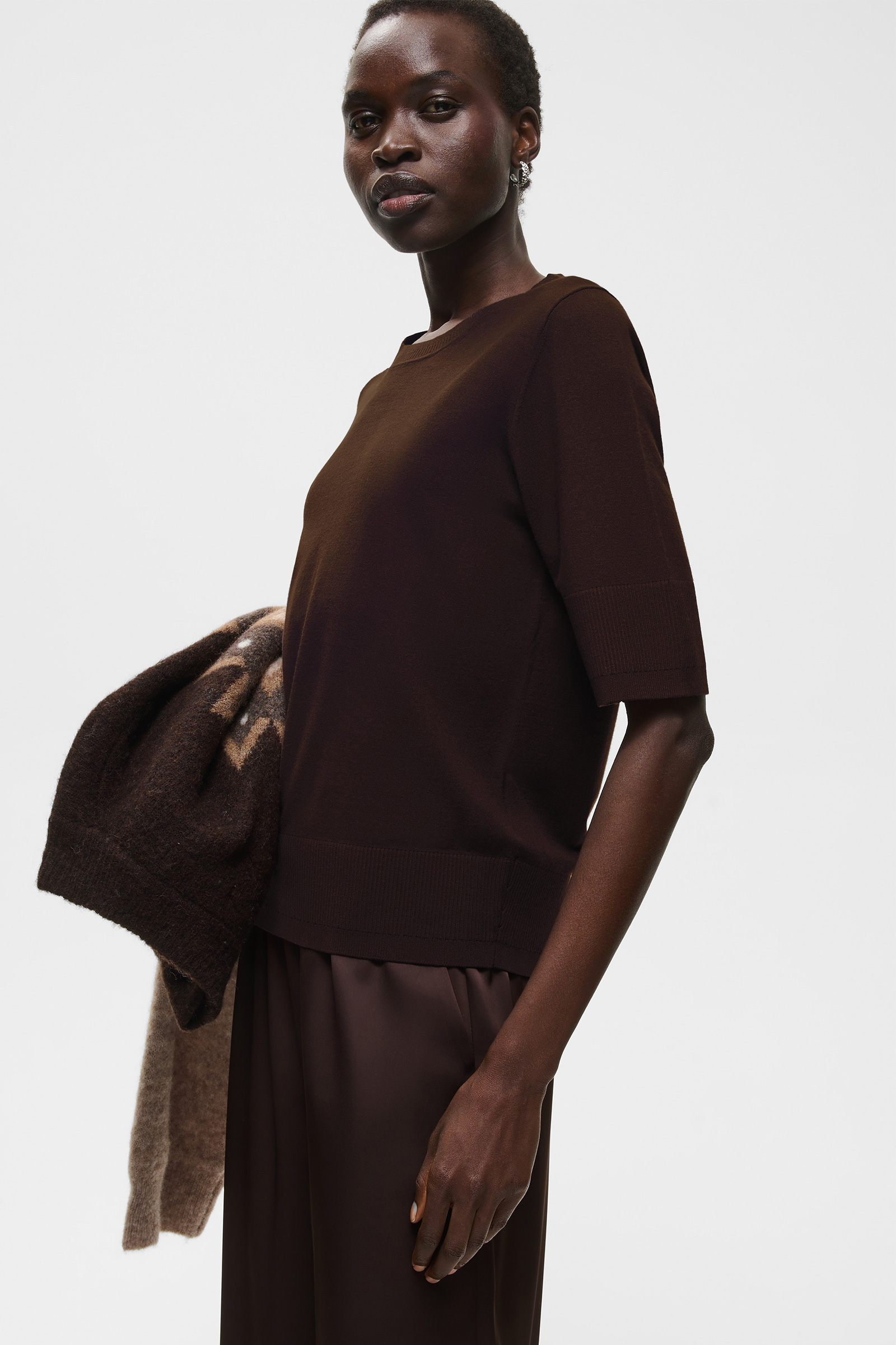 MikoIW Core Tee, Chocolate Brown - Bilde 2