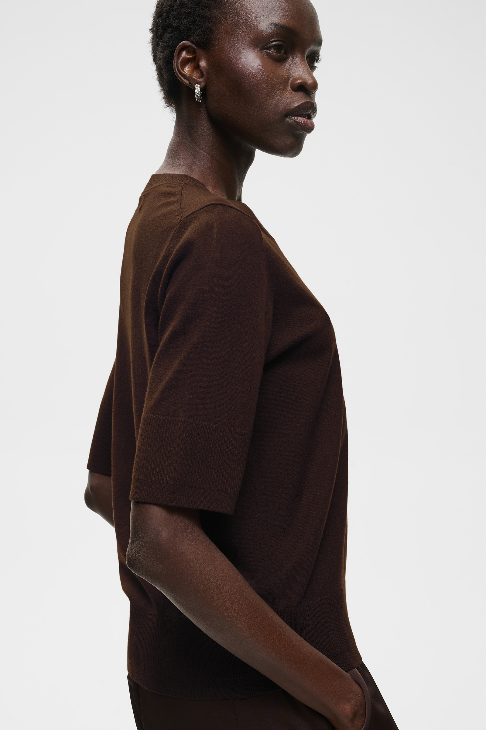 MikoIW Core Tee, Chocolate Brown - Bilde 3