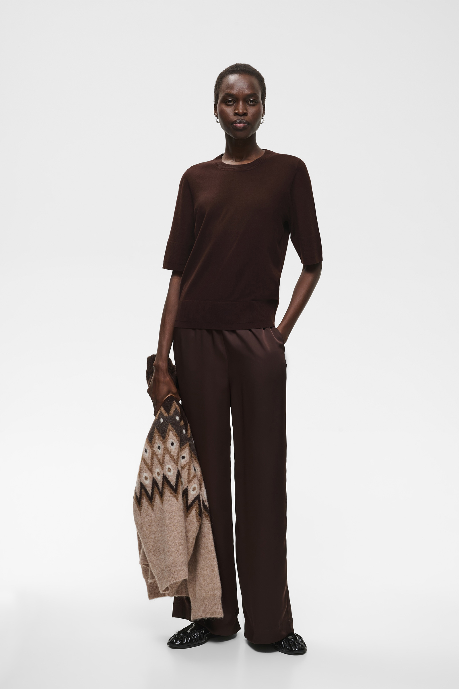 MikoIW Core Tee, Chocolate Brown - Bilde 4