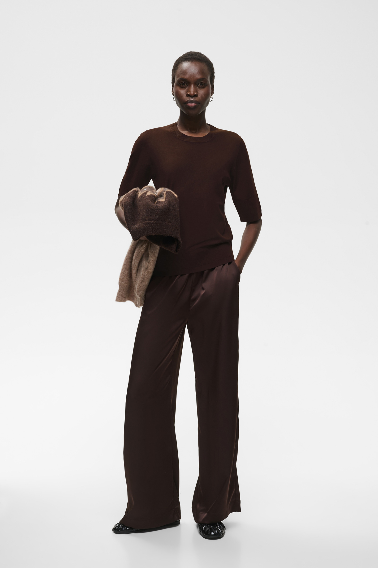 MikoIW Core Tee, Chocolate Brown - Bilde 5