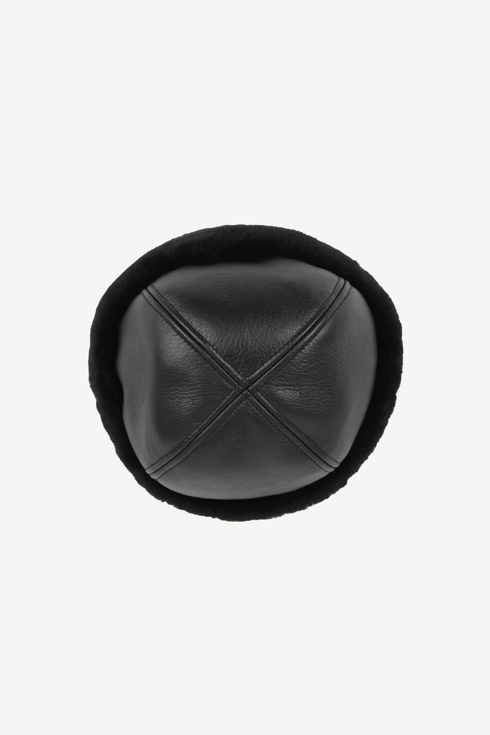 Ina Leather Shearling Harka, Sort - Bilde 2