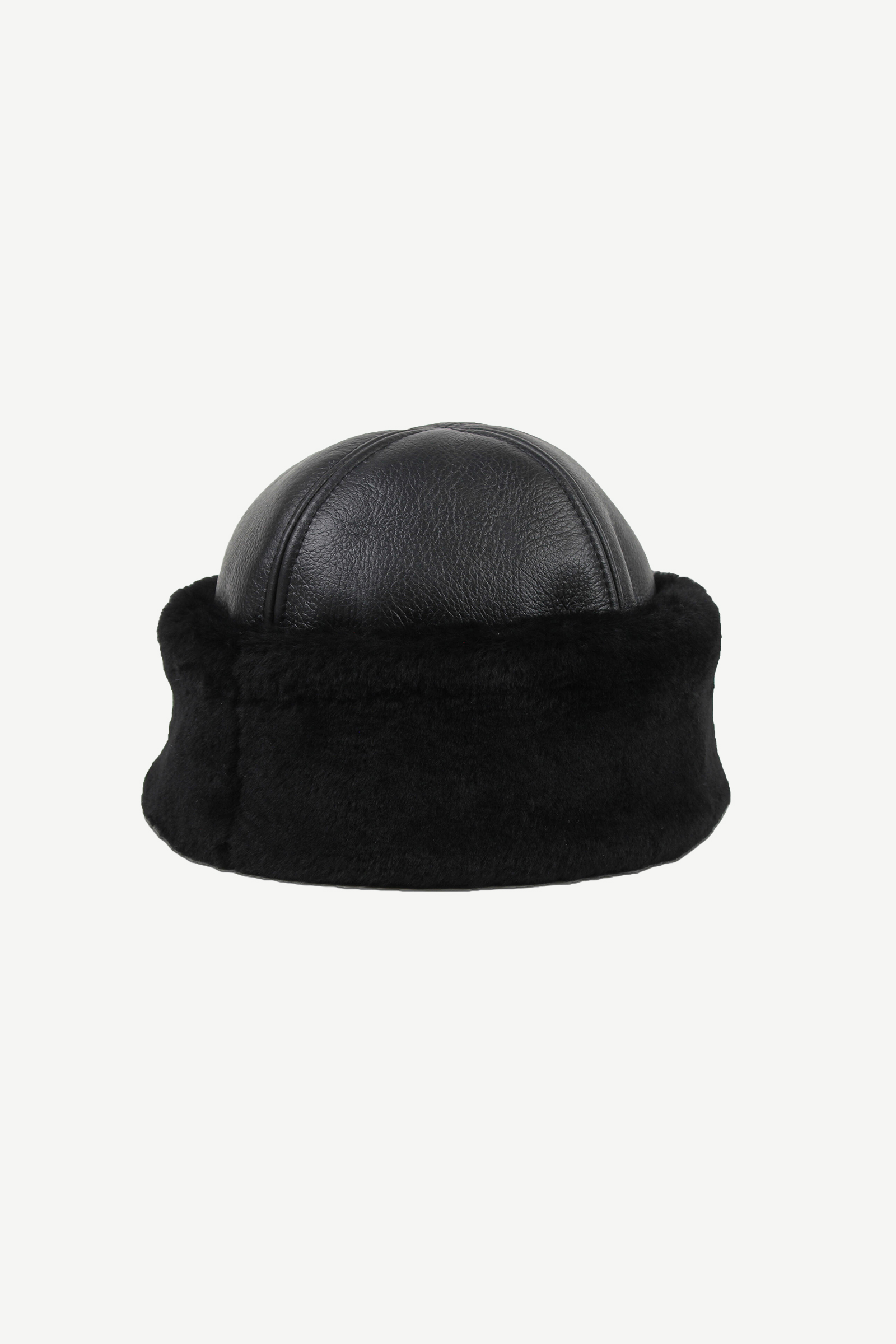 Ina Leather Shearling Harka, Sort