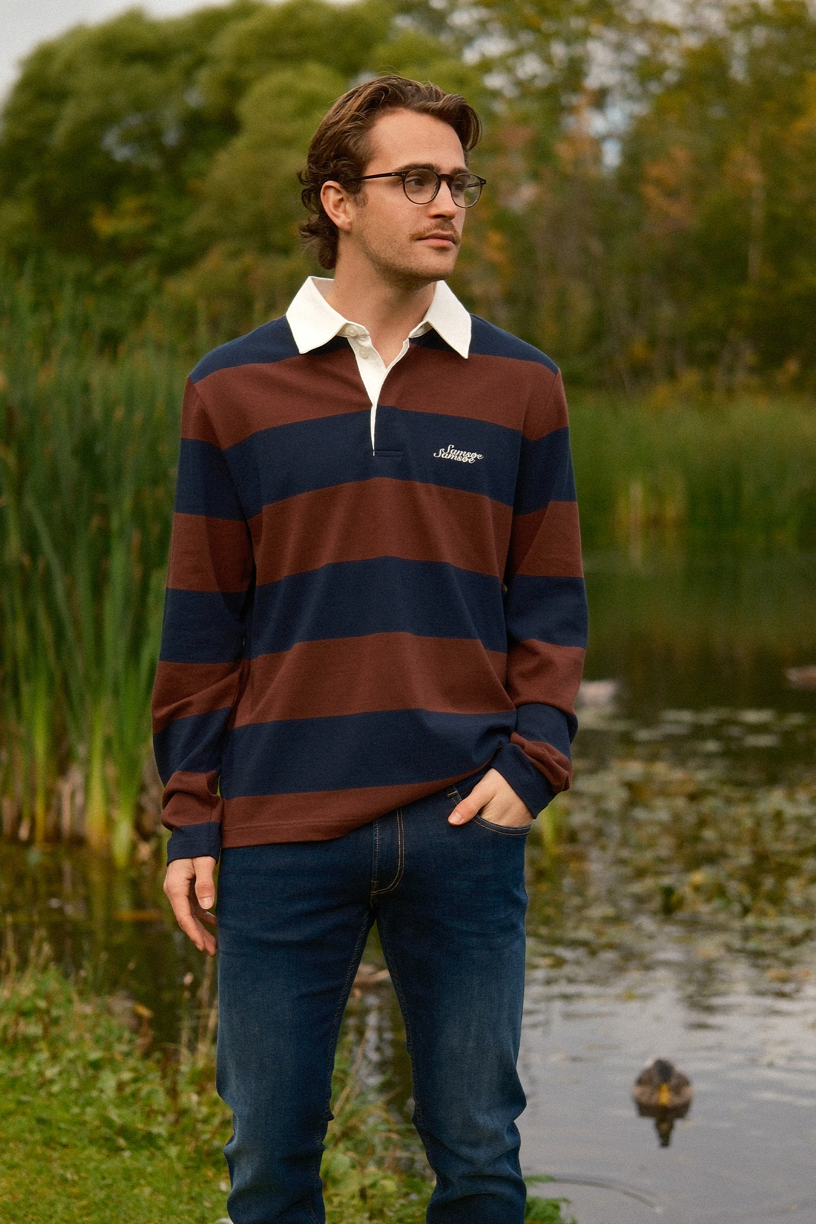 Sakevin X Polo LS 15512, Bitter Chocolate Stripes - Bilde 6