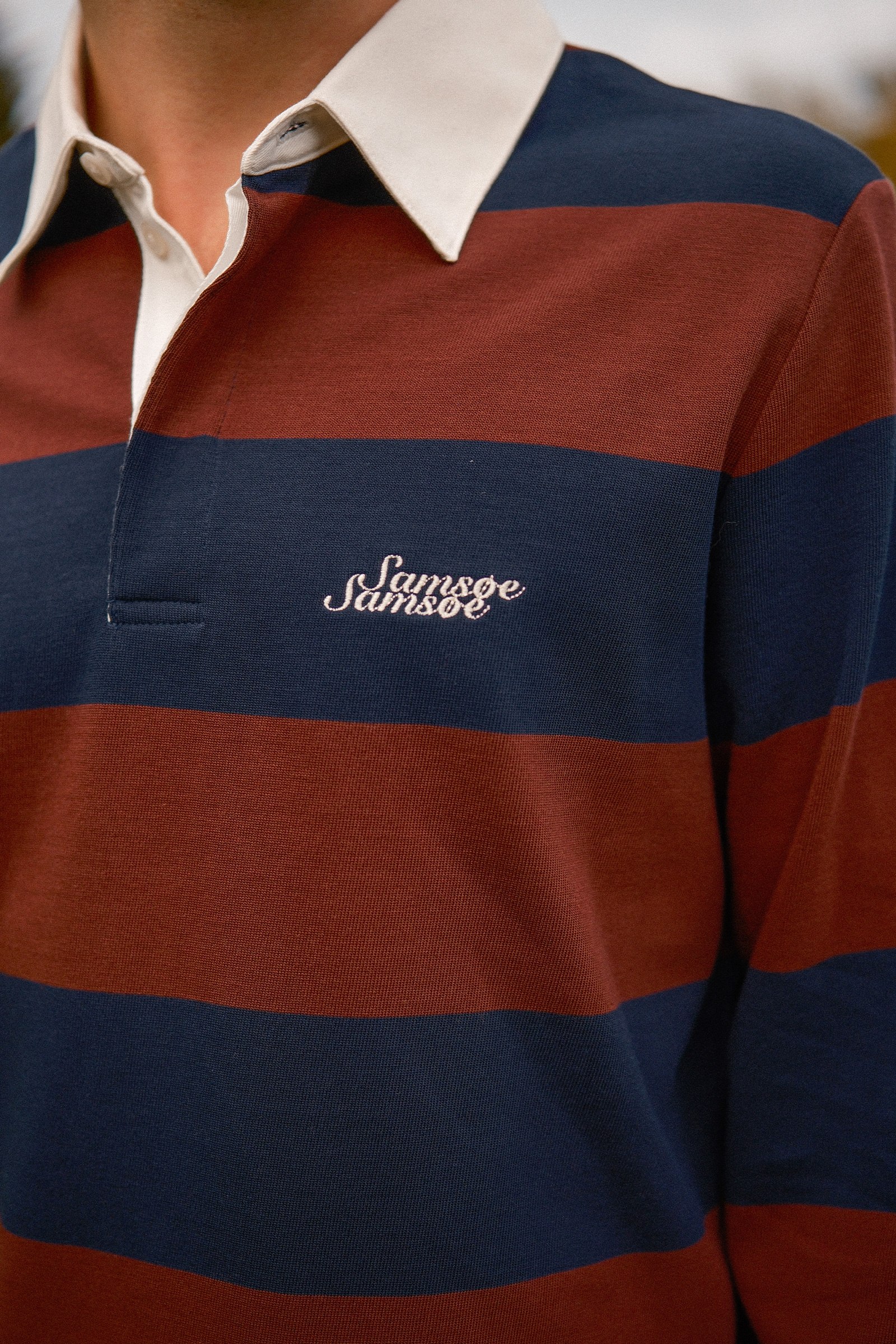 Sakevin X Polo LS 15512, Bitter Chocolate Stripes - Bilde 3