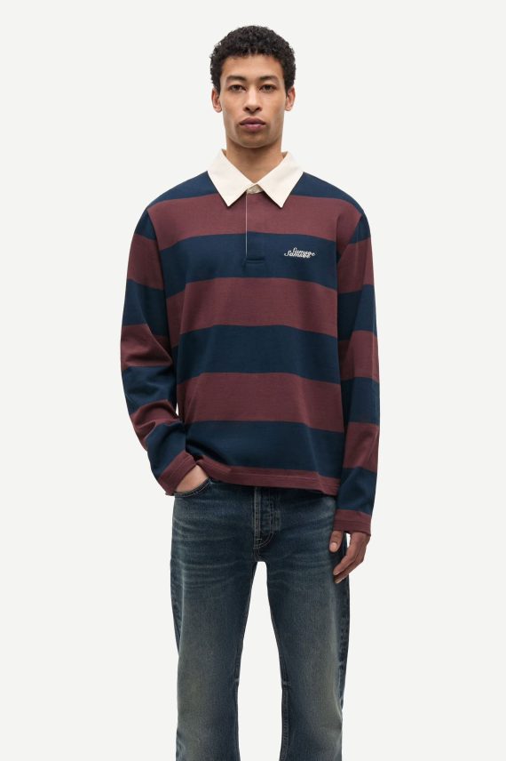 Sakevin X Polo LS 15512, Bitter Chocolate Stripes