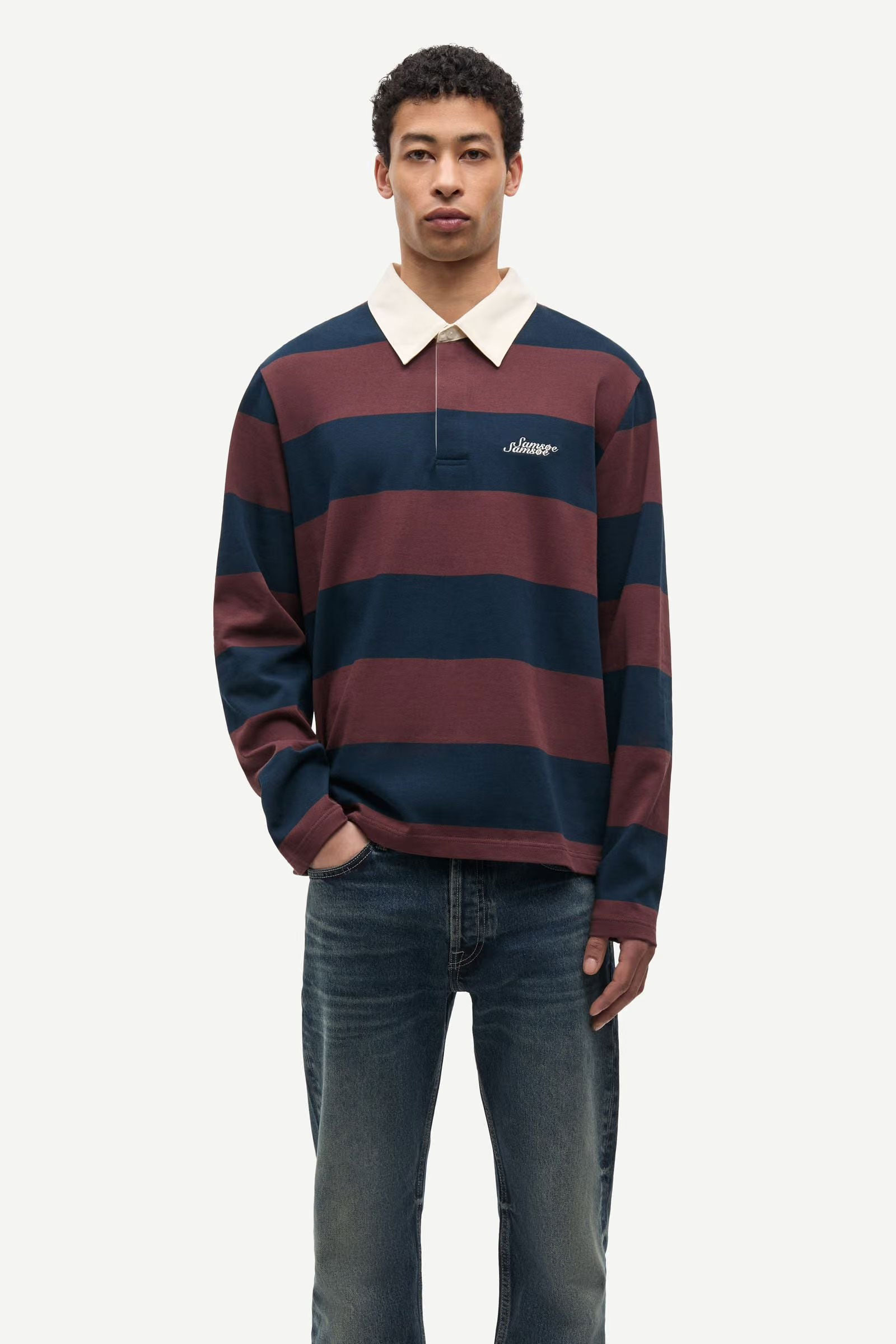 Sakevin X Polo LS 15512, Bitter Chocolate Stripes