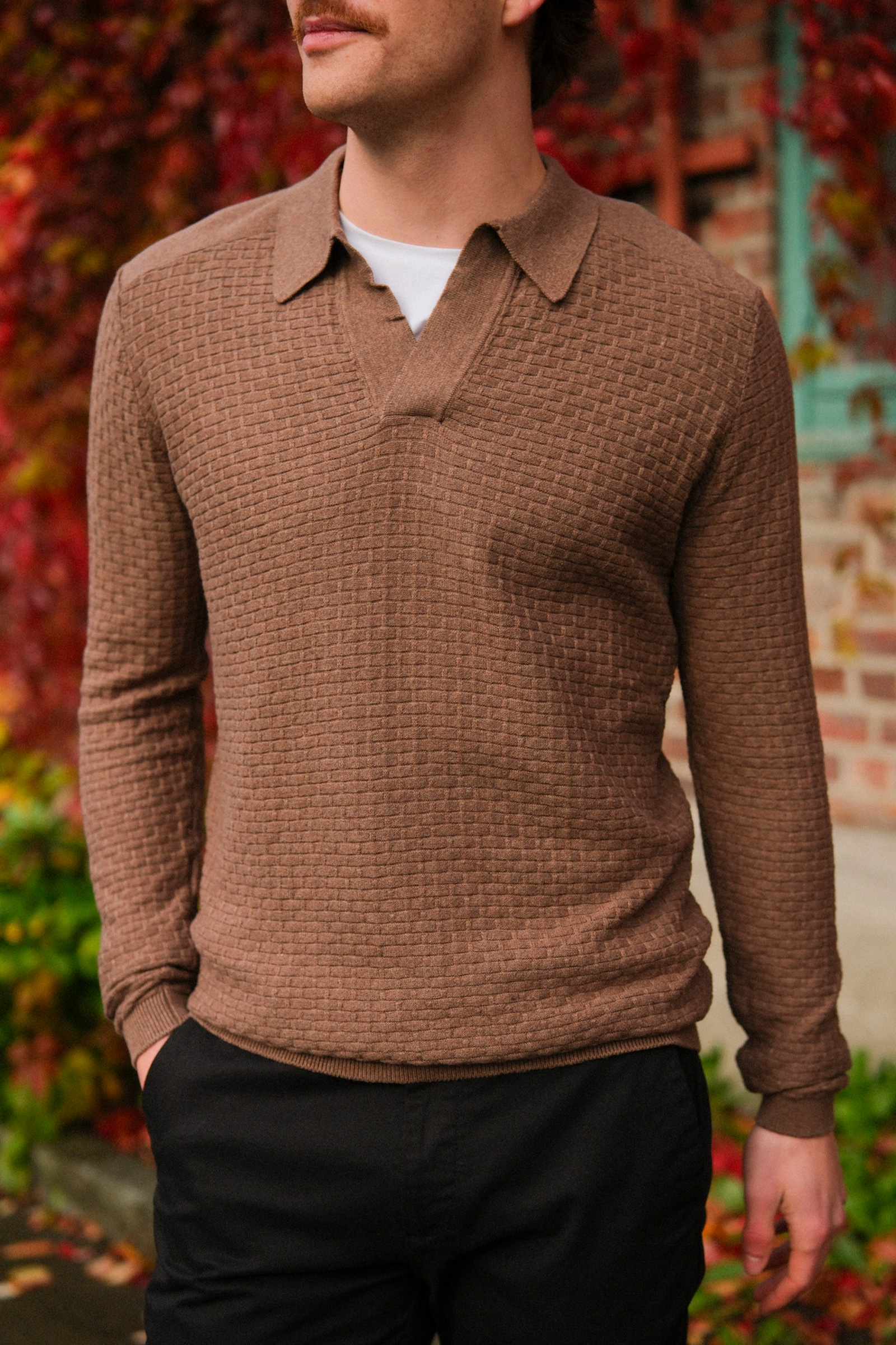 Sanches Sweater, Mid Brown - Bilde 5