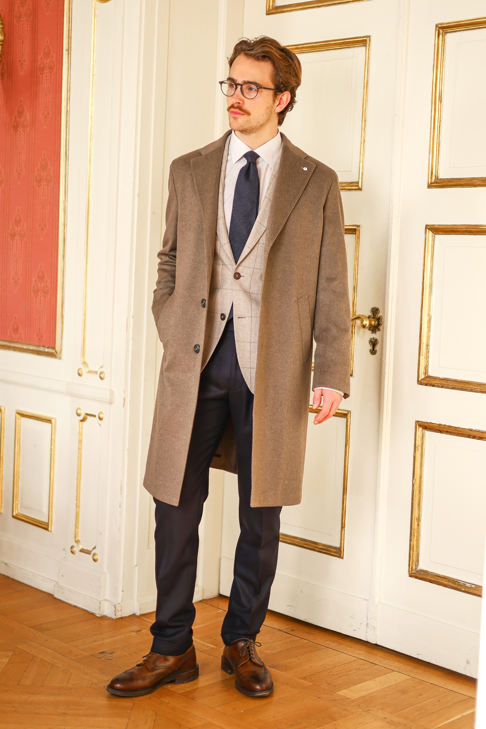 Wool-Cashmere Overcoat, Beige - Bilde 3