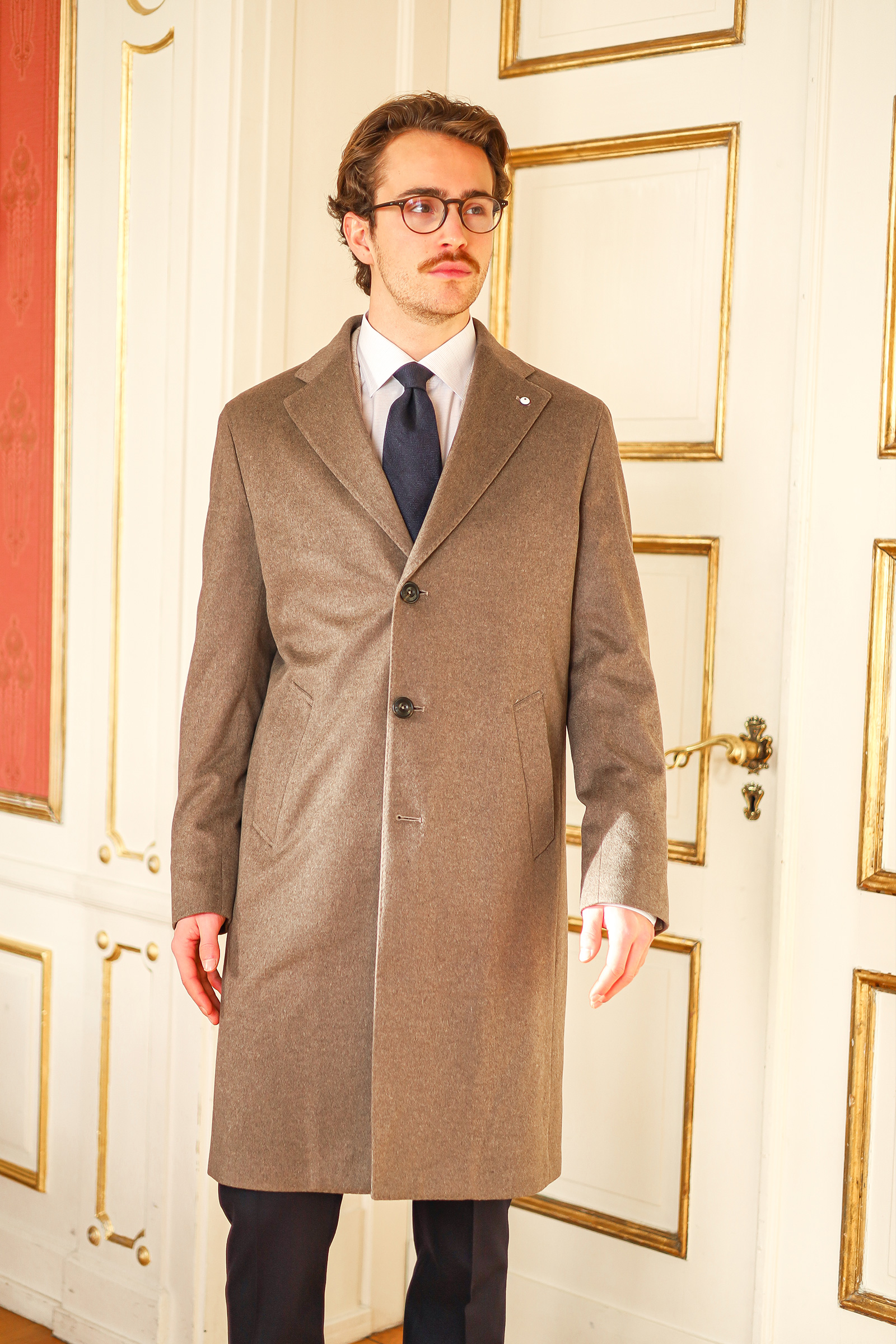 Wool-Cashmere Overcoat, Beige - Bilde 4