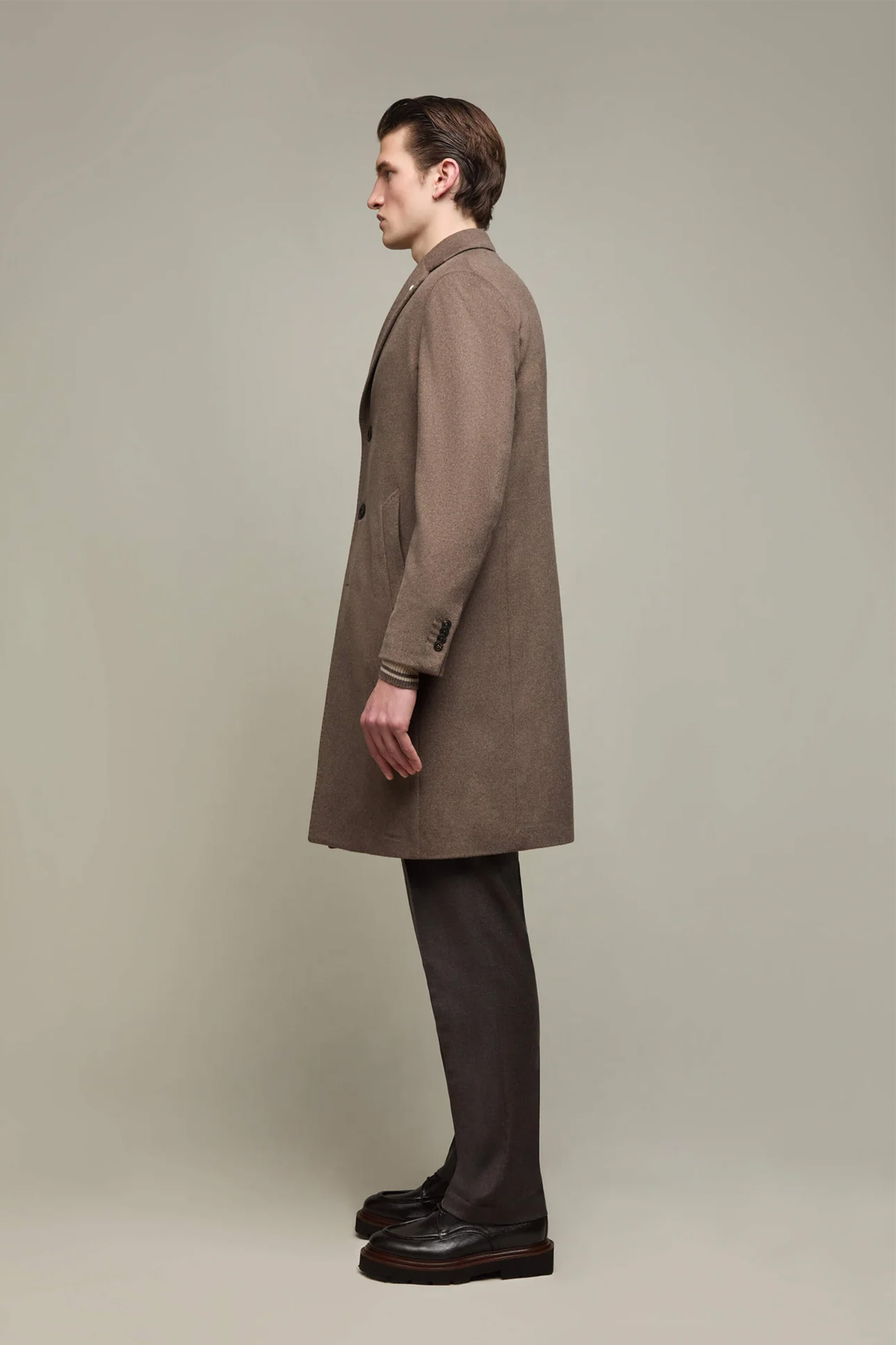 Wool-Cashmere Overcoat, Beige - Bilde 10