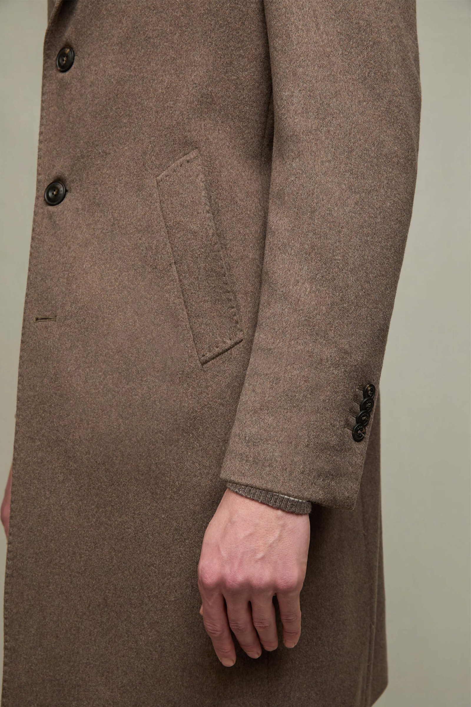 Wool-Cashmere Overcoat, Beige - Bilde 11
