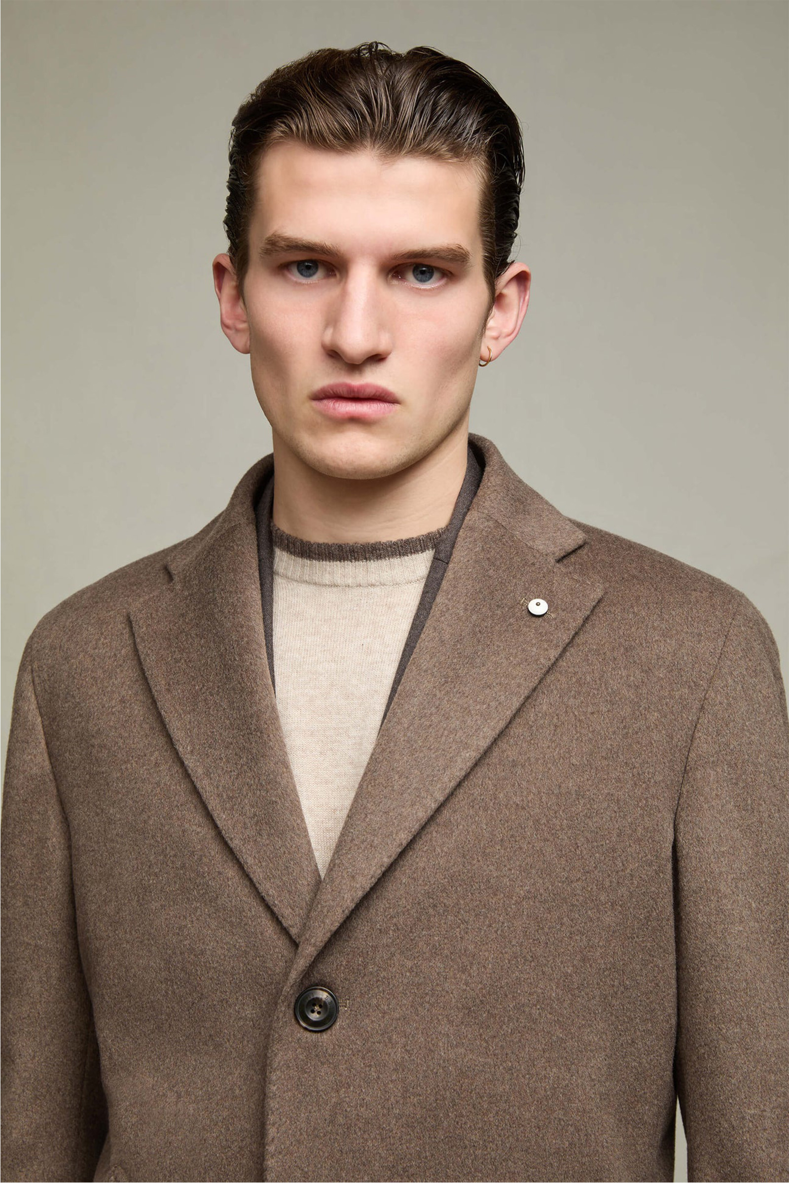 Wool-Cashmere Overcoat, Beige - Bilde 12